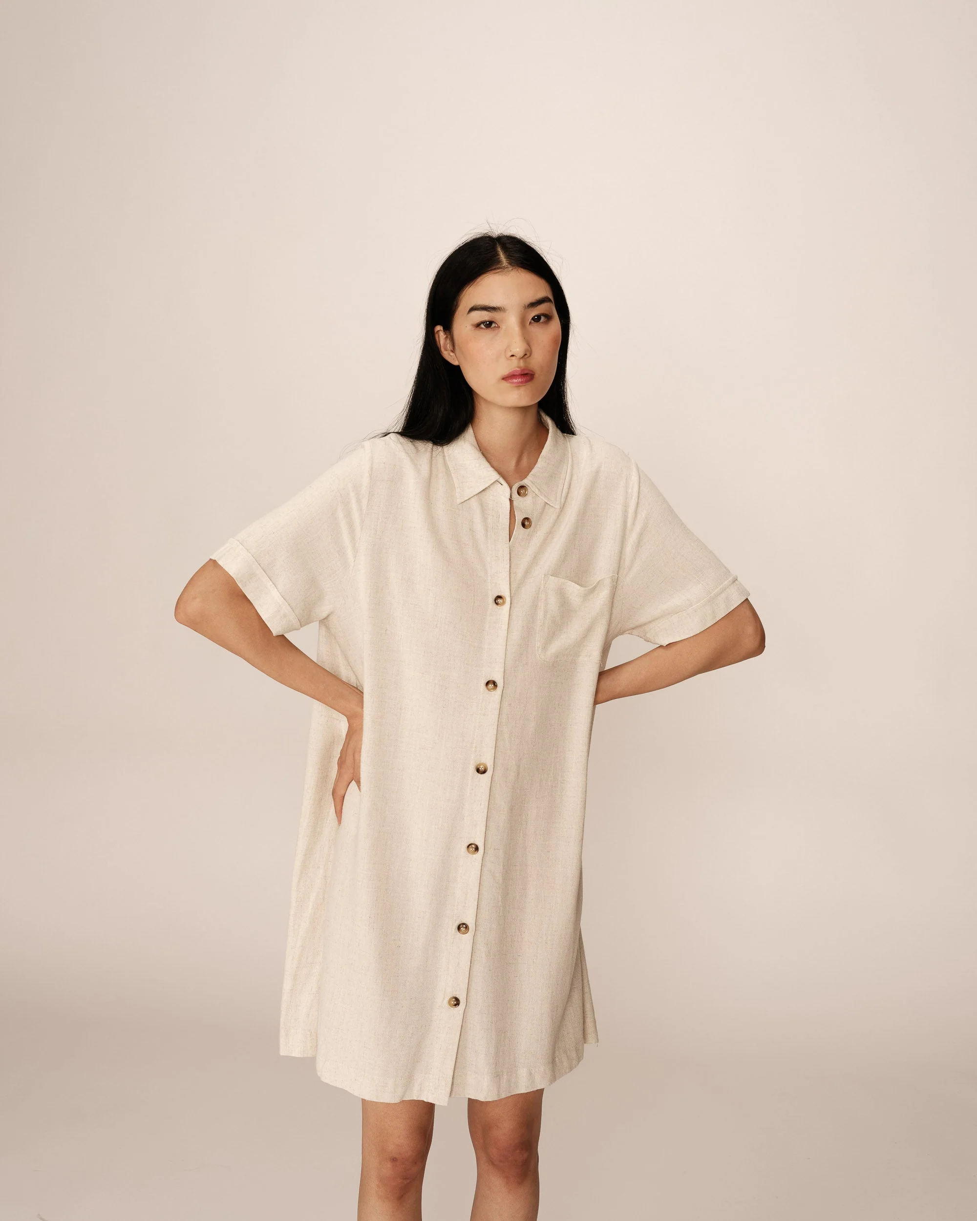 Robe Courte Paquita - Beige - Image 5