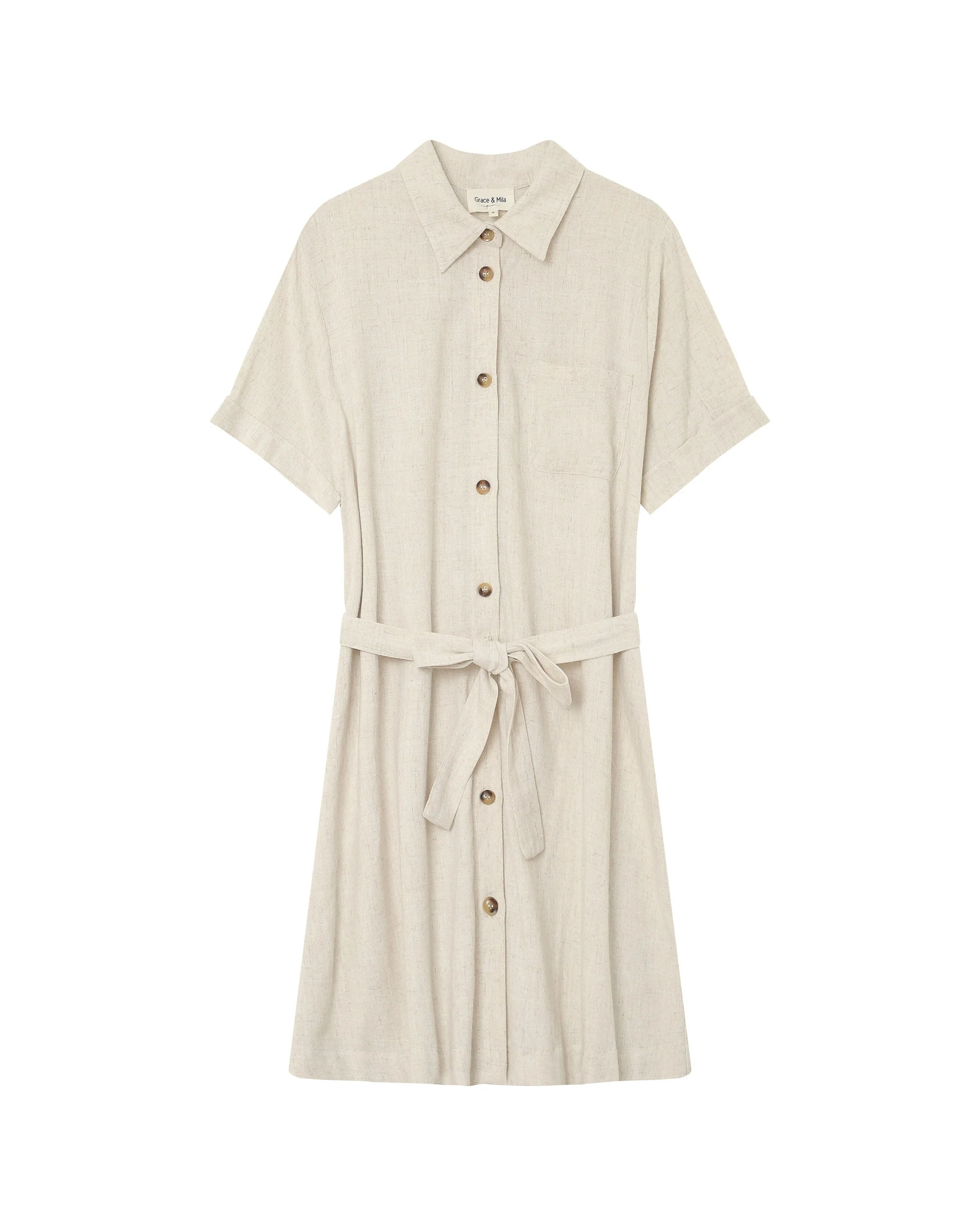 Robe Courte Paquita - Beige - Image 7