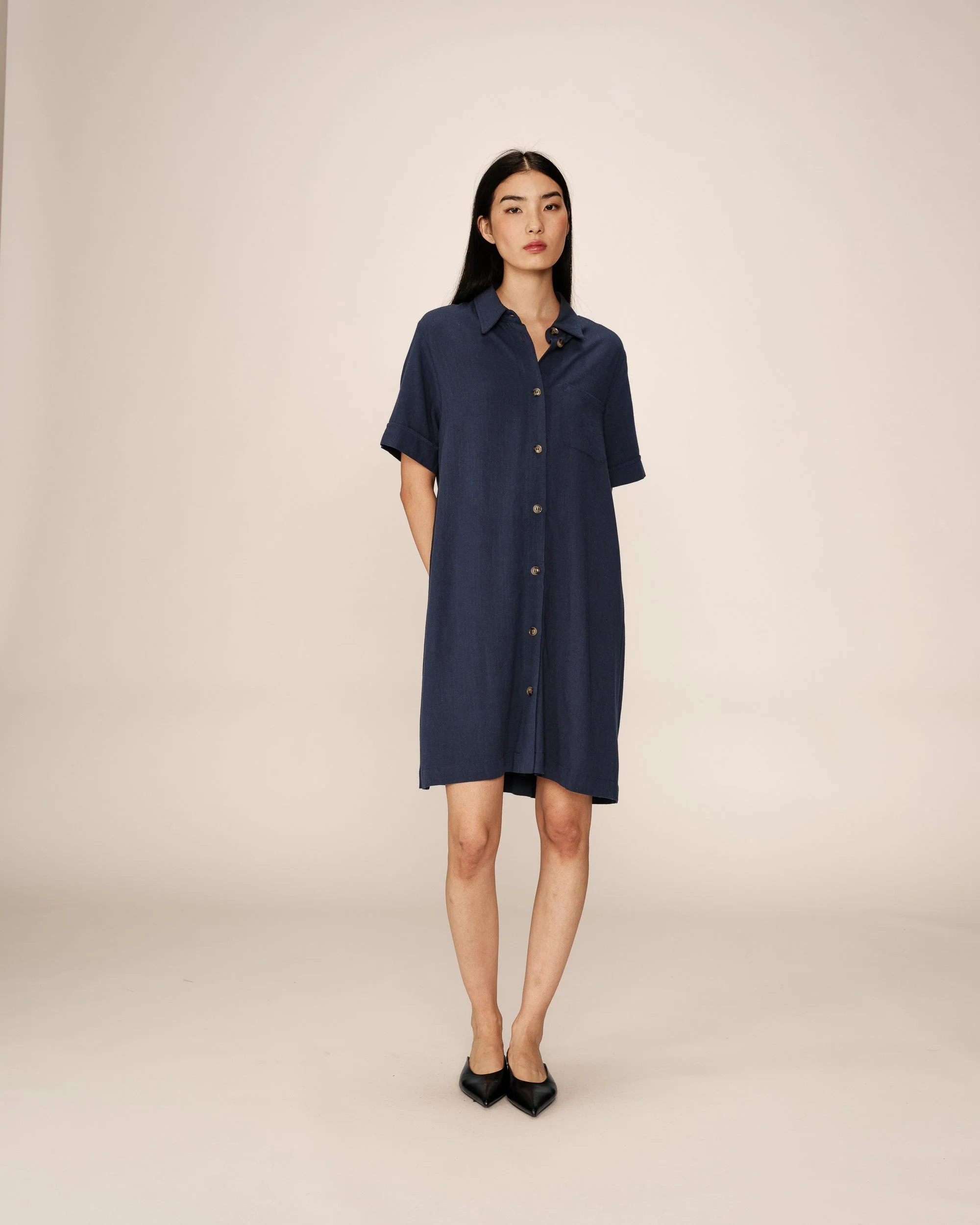 Robe Courte Paquita - Marine - Image 3