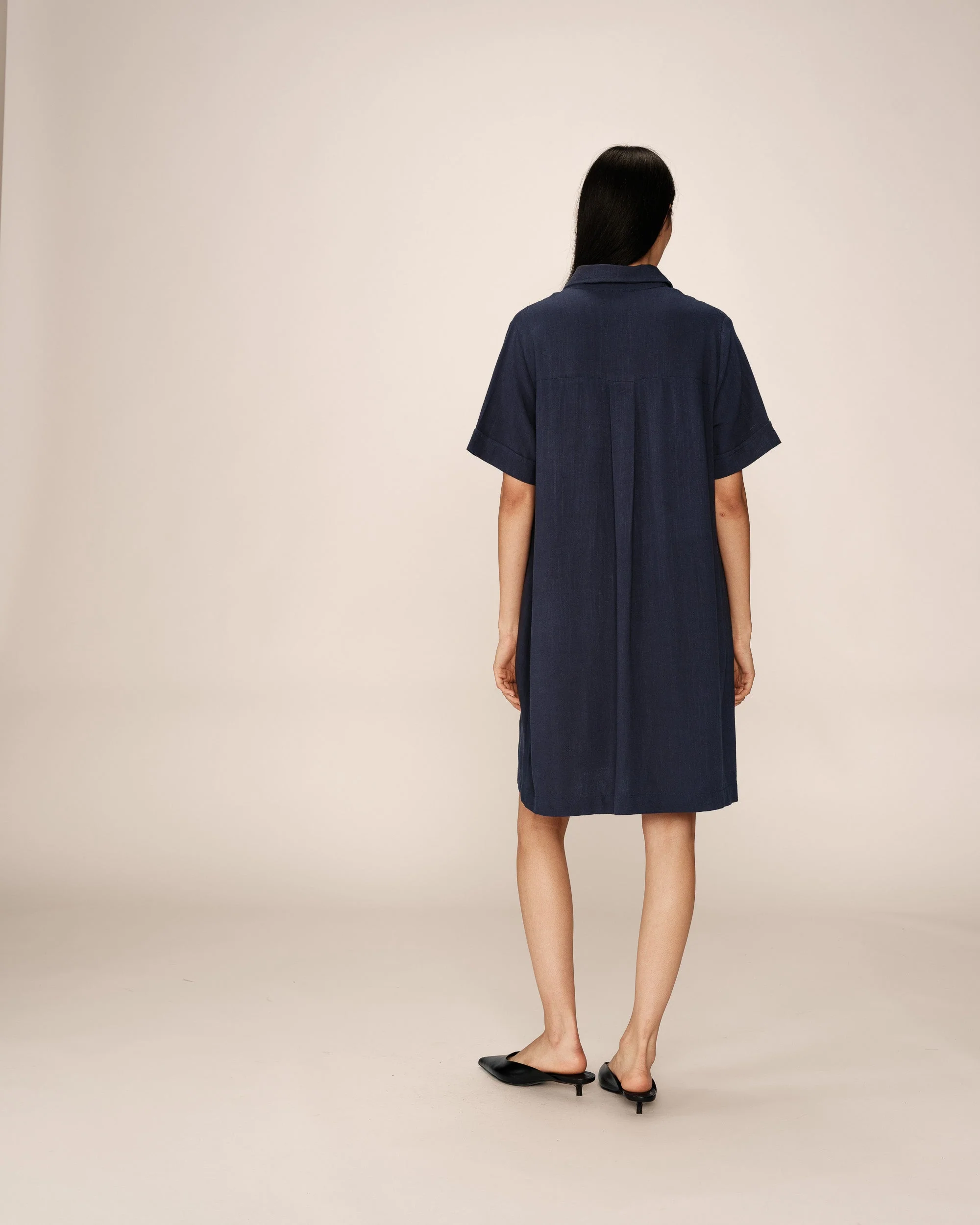 Robe Courte Paquita - Marine - Image 6