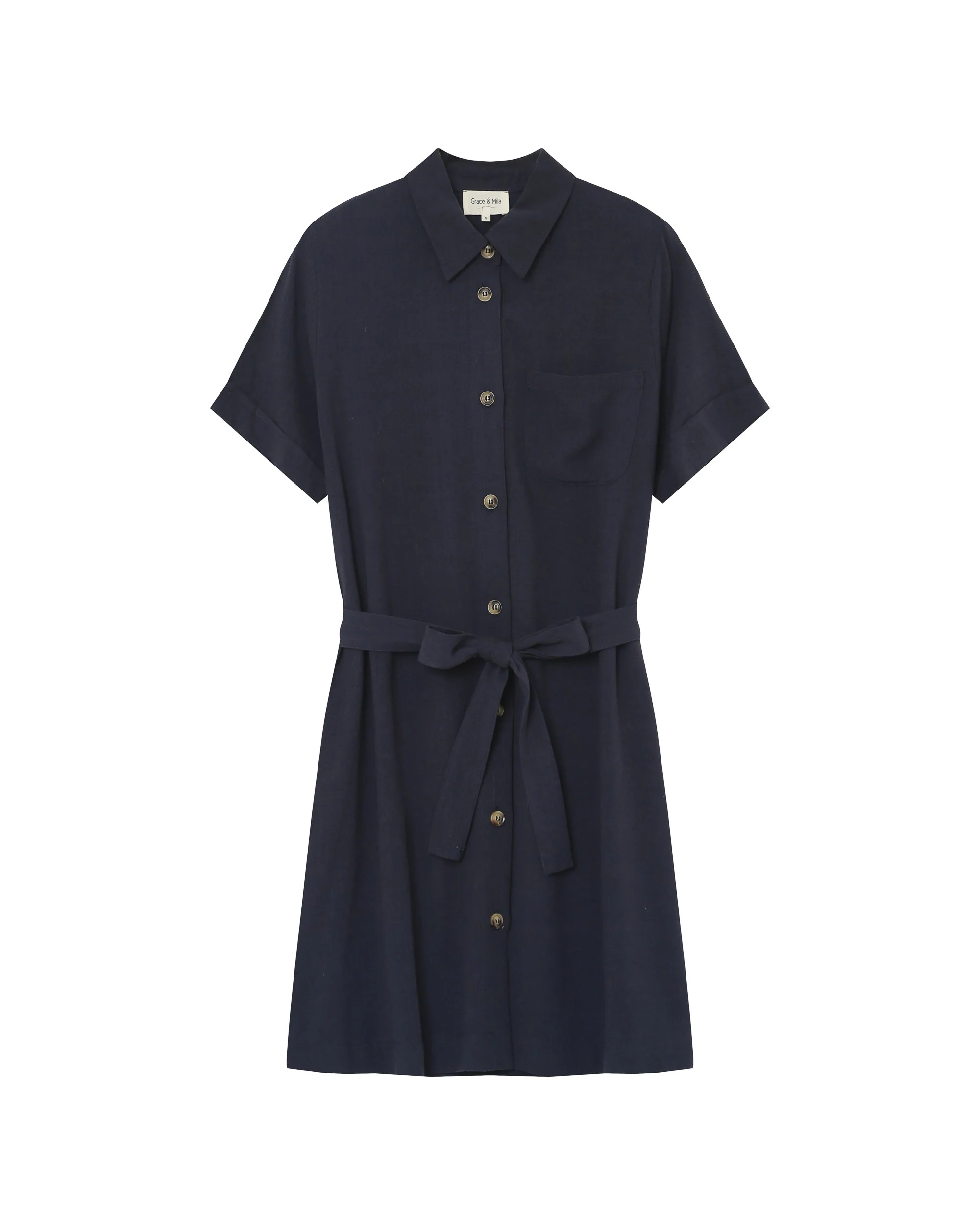 Robe Courte Paquita - Marine - Image 7