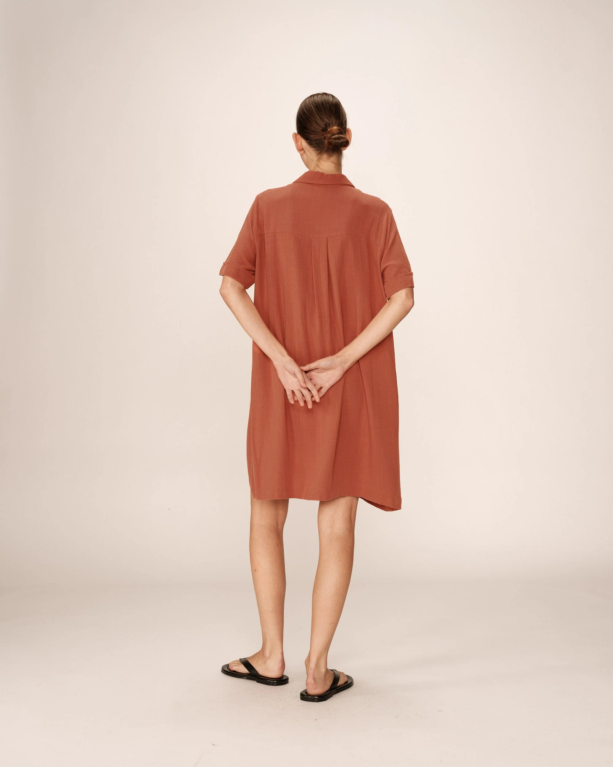 Robe Courte Paquita - Terracotta - Image 6