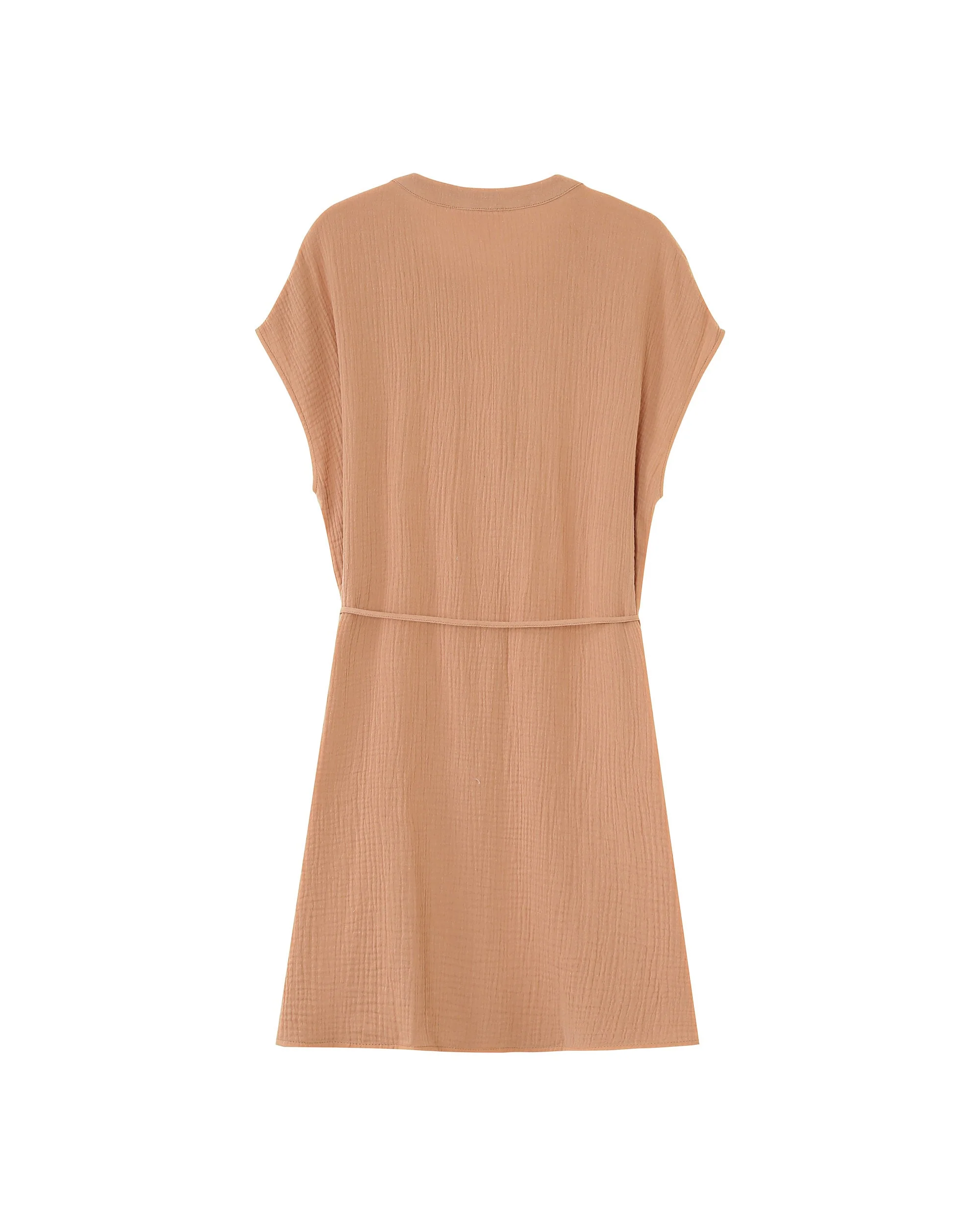 Robe Courte Rozana - Camel - Image 7