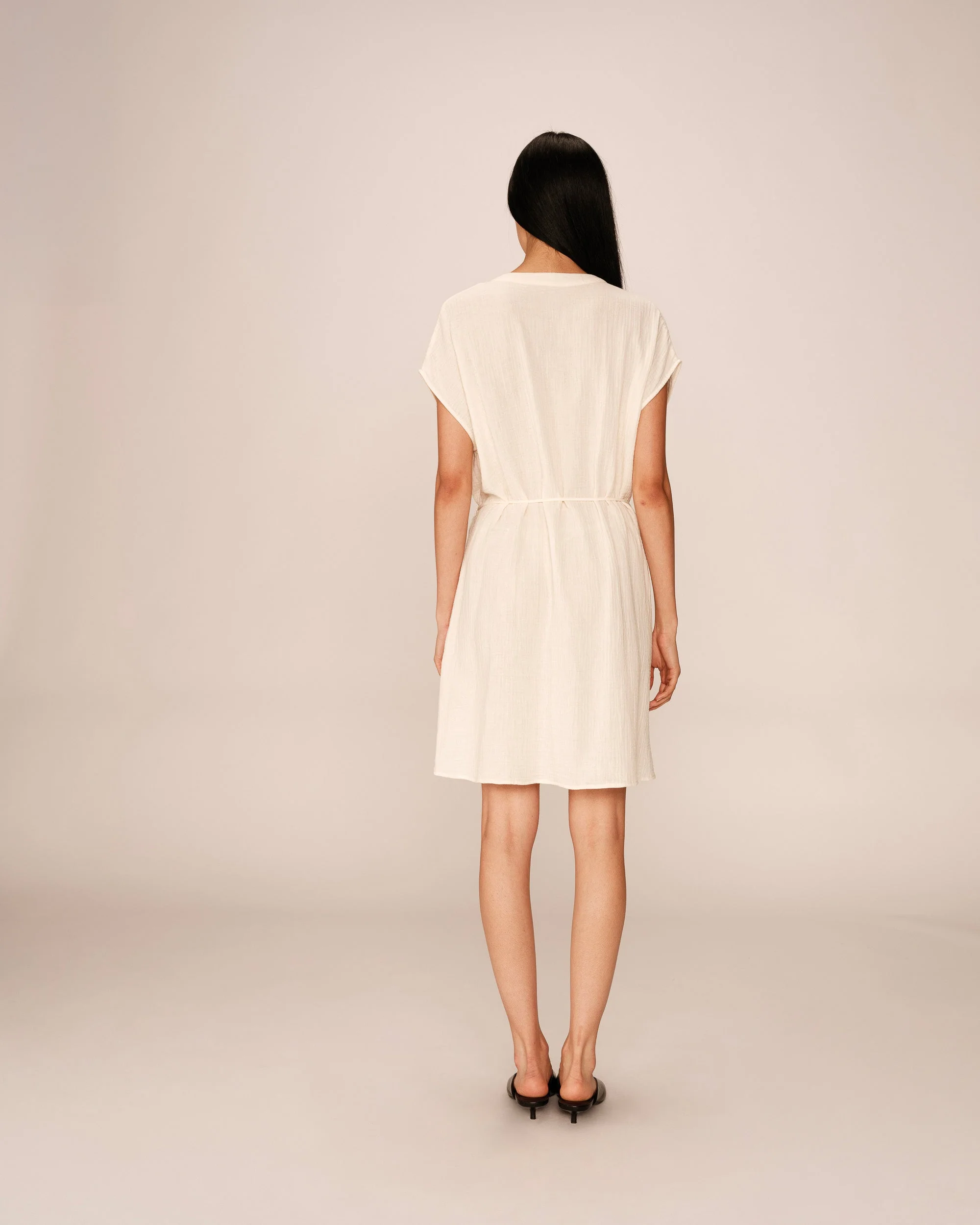 Robe Courte Rozana - Ecru - Image 5