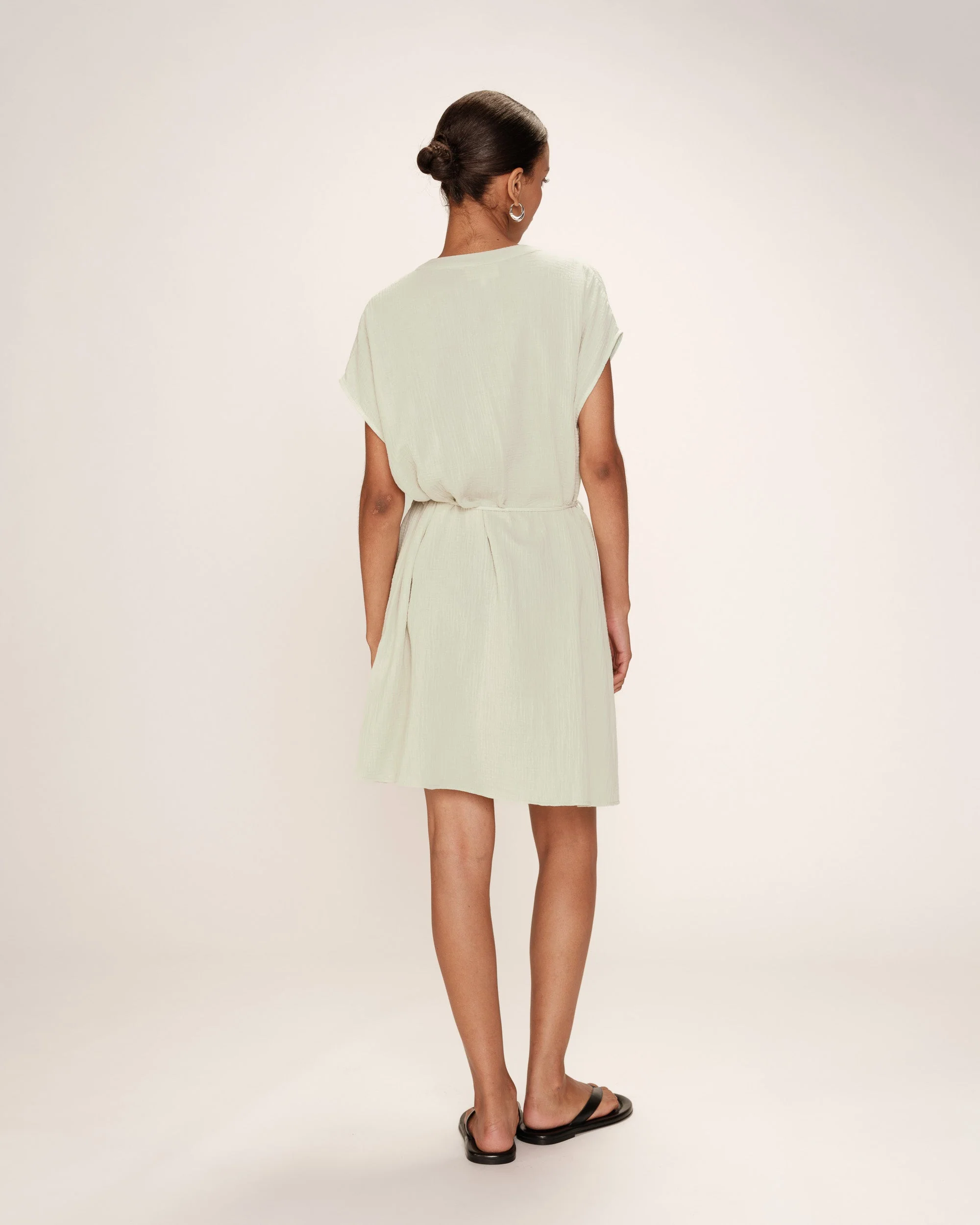 Robe Courte Rozana - Menthe - Image 5