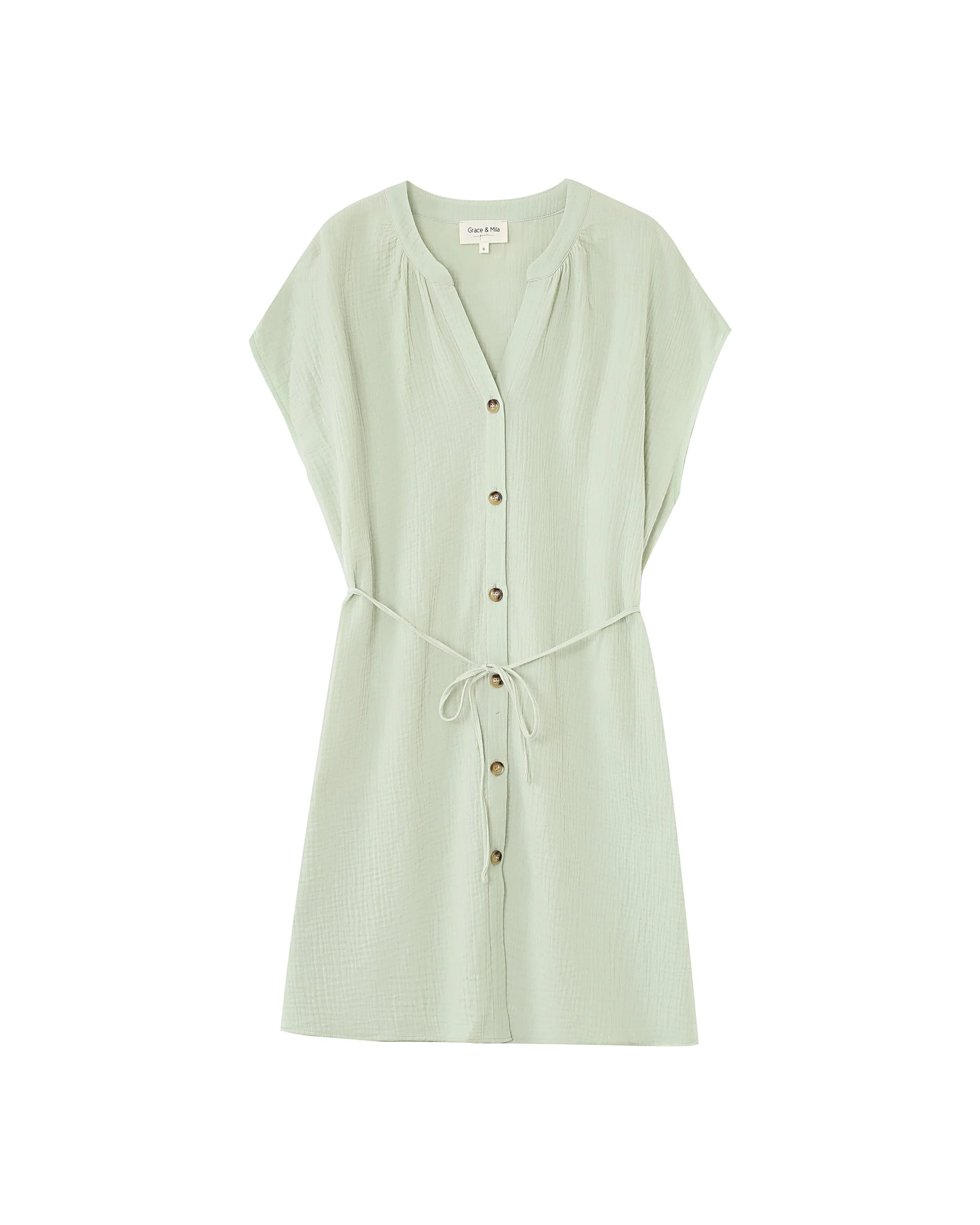 Robe Courte Rozana - Menthe - Image 6