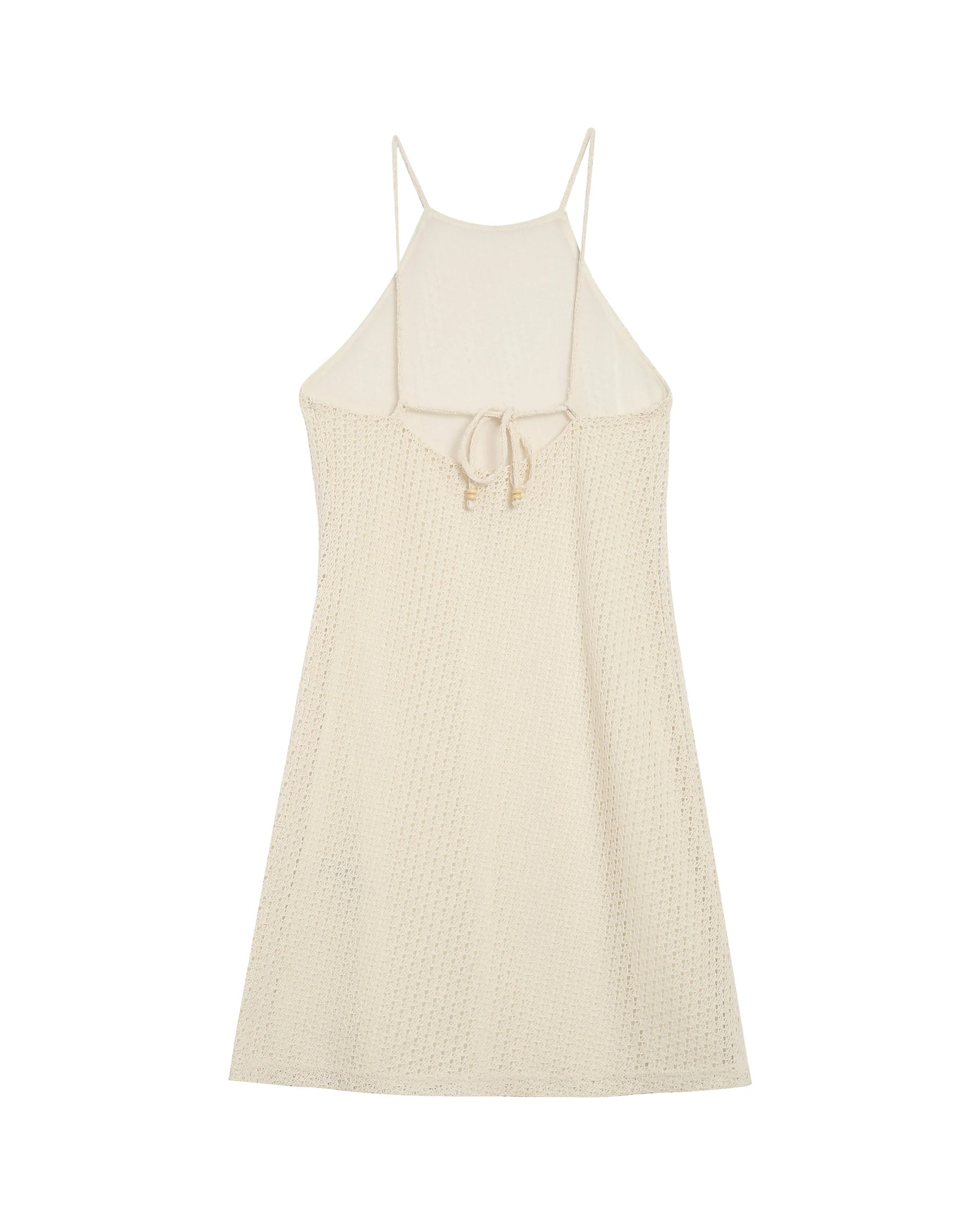 Robe Courte Romantique - Ecru - Image 7