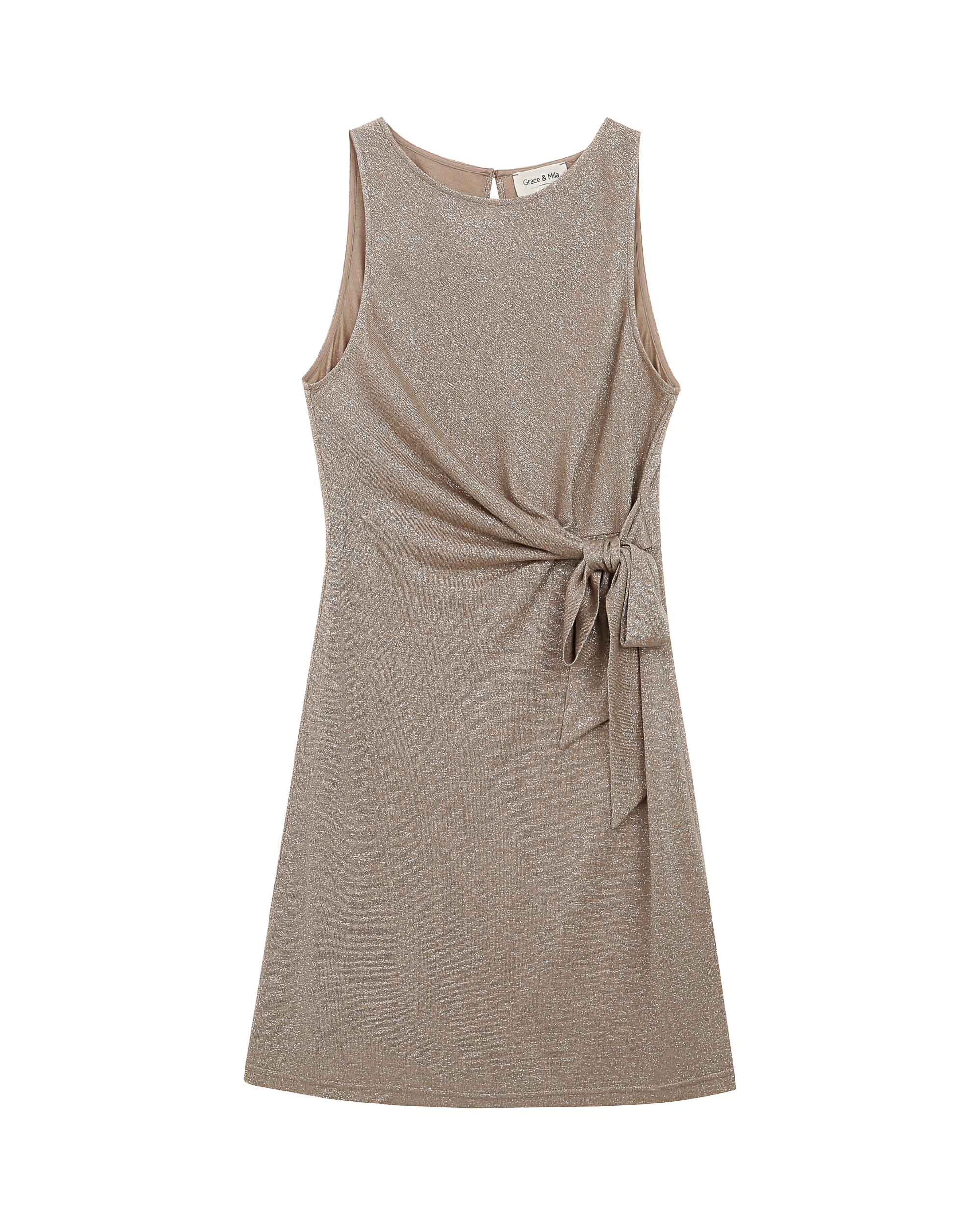 Robe Courte Rolling - Taupe - Image 6