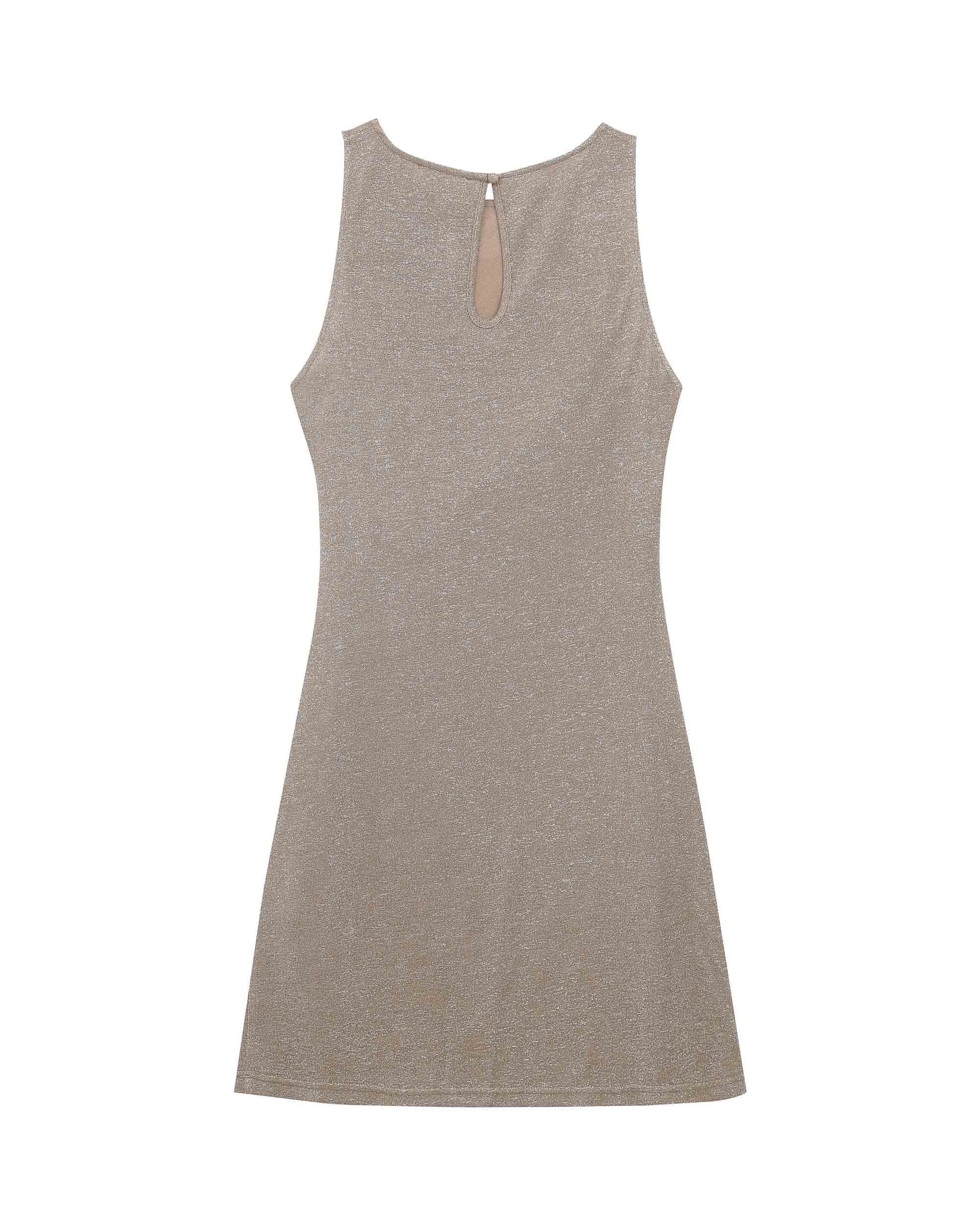 Robe Courte Rolling - Taupe - Image 7