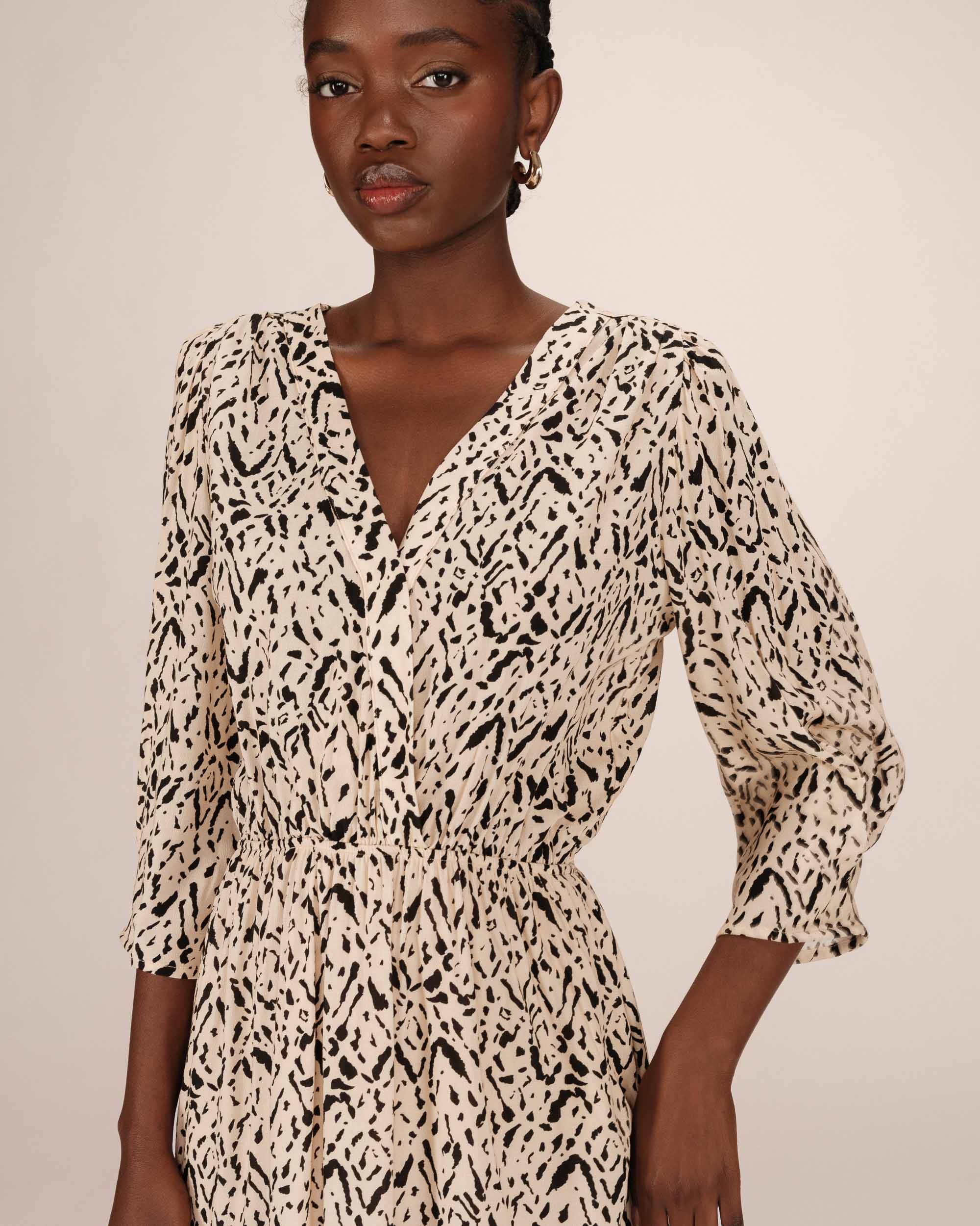 Robe Courte Imprimée Vanille Suzie - Image 2