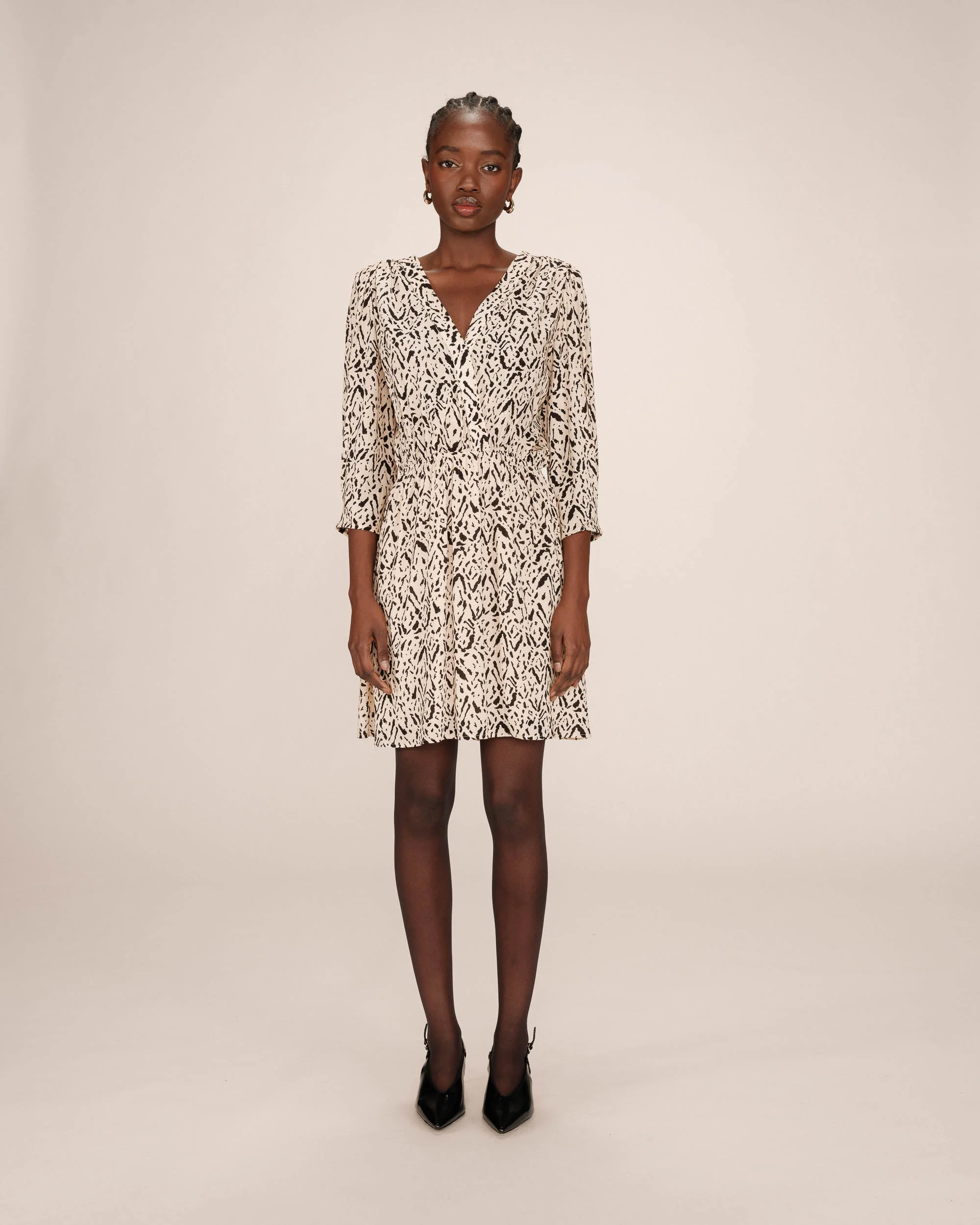 Robe Courte Imprimée Vanille Suzie - Image 3