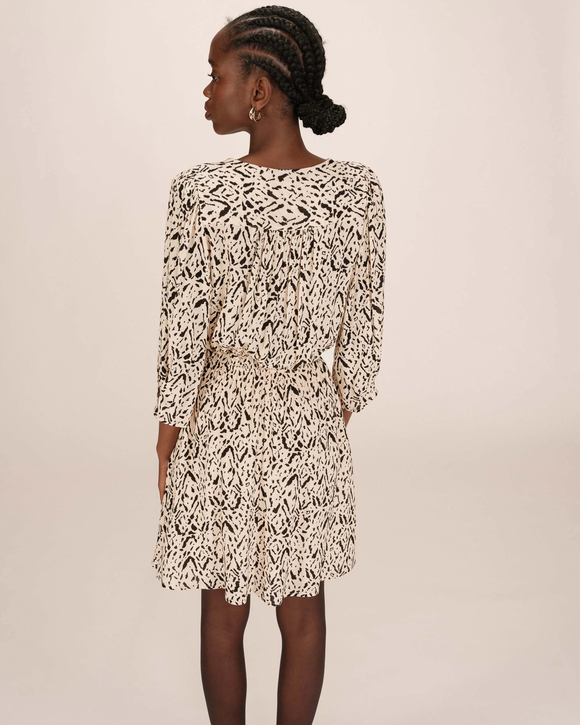 Robe Courte Imprimée Vanille Suzie - Image 5