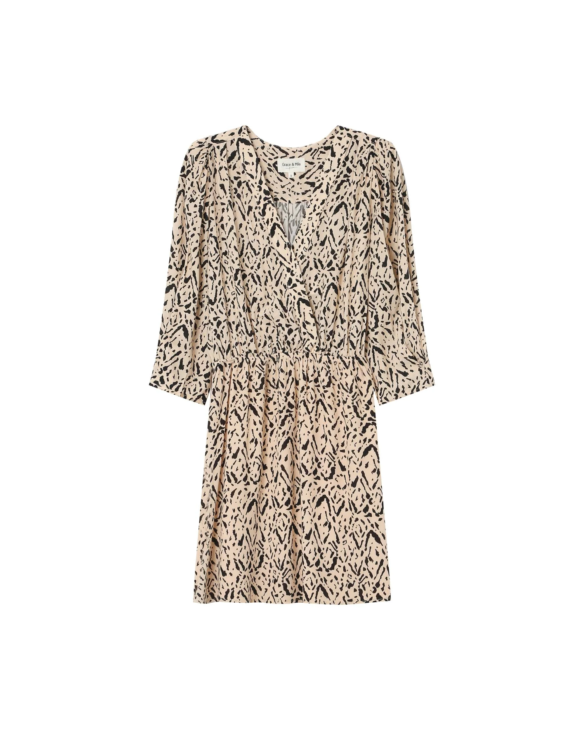 Robe Courte Imprimée Vanille Suzie - Image 6