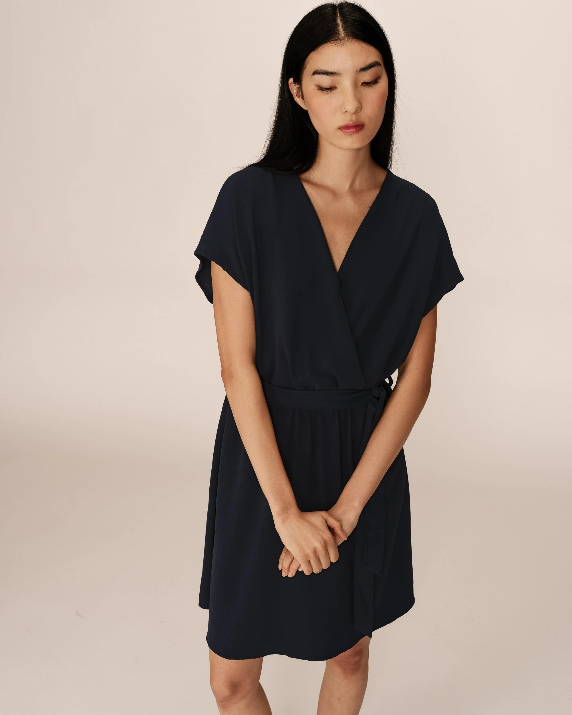 Robe Courte Papaye - Marine - Image 4