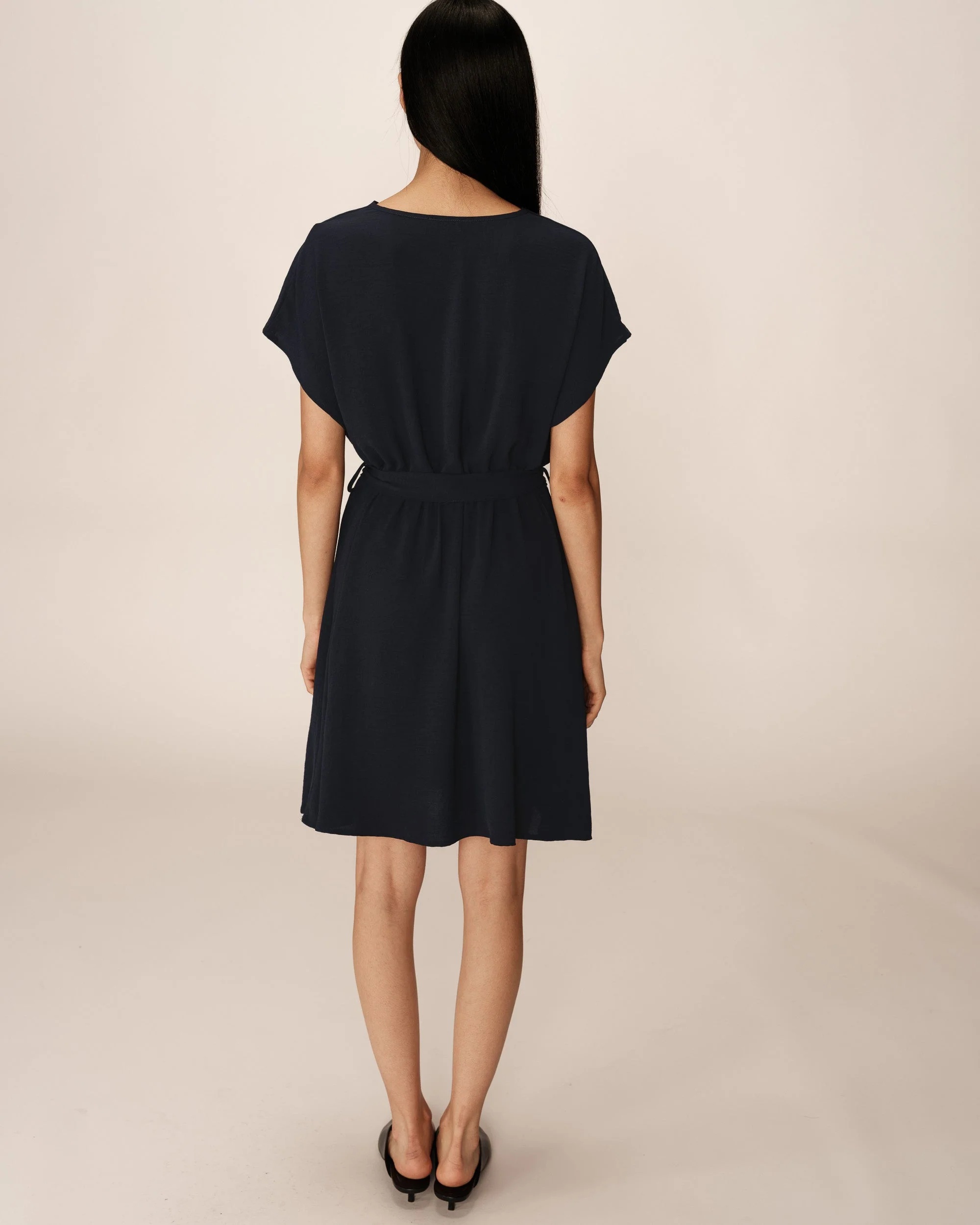 Robe Courte Papaye - Marine - Image 5
