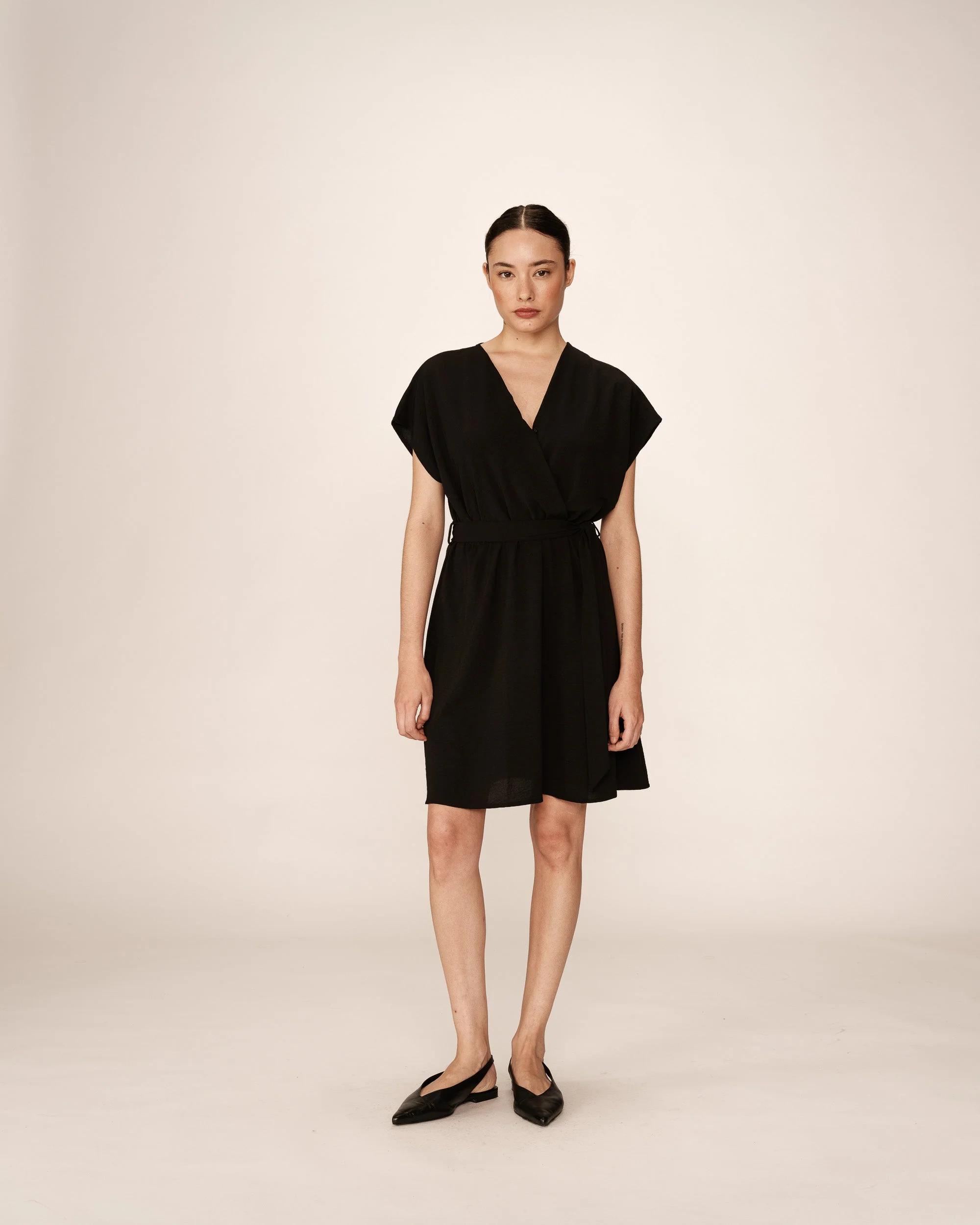 Robe Courte Papaye - Noir - Image 2