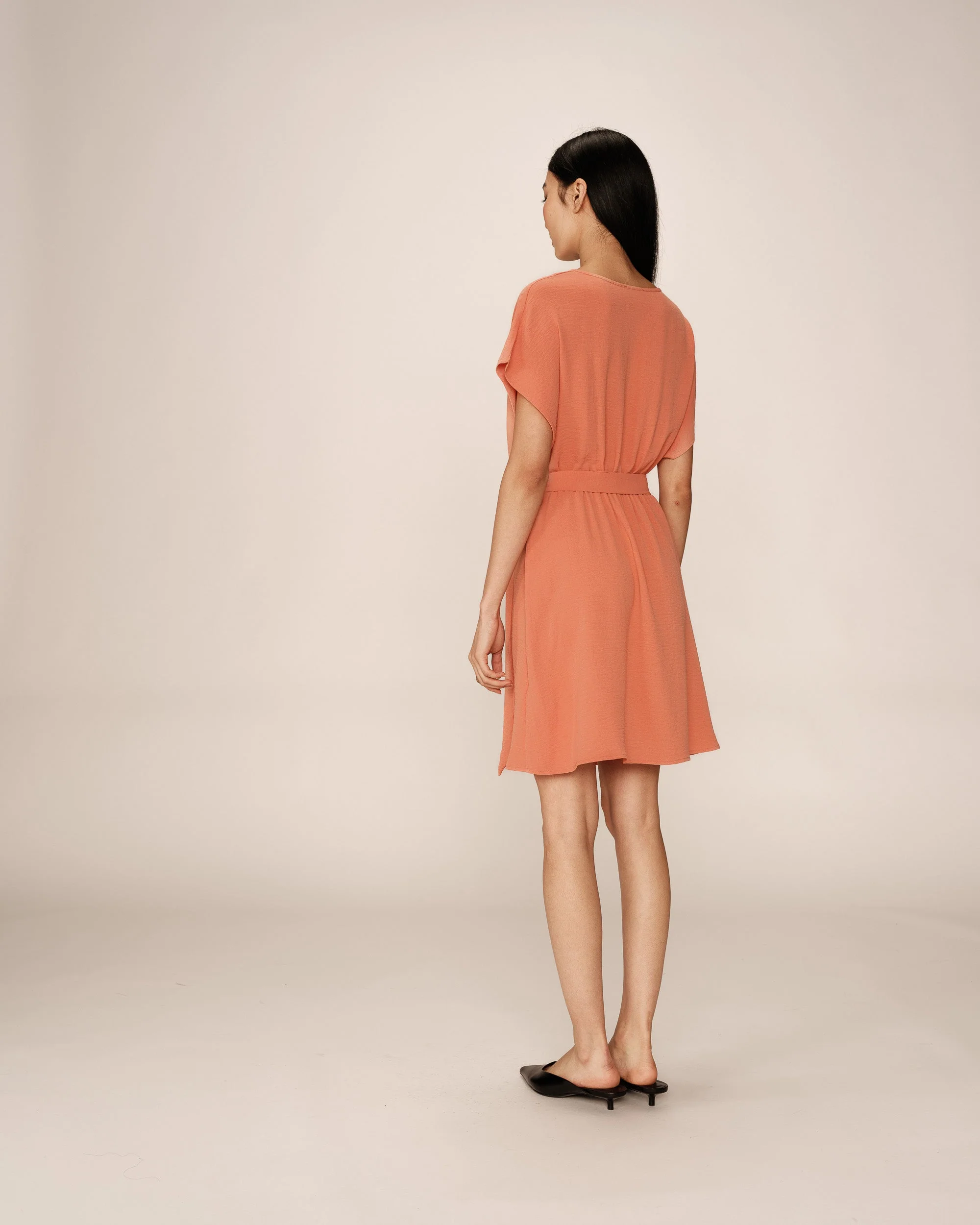 Robe Courte Papaye - Peche - Image 5