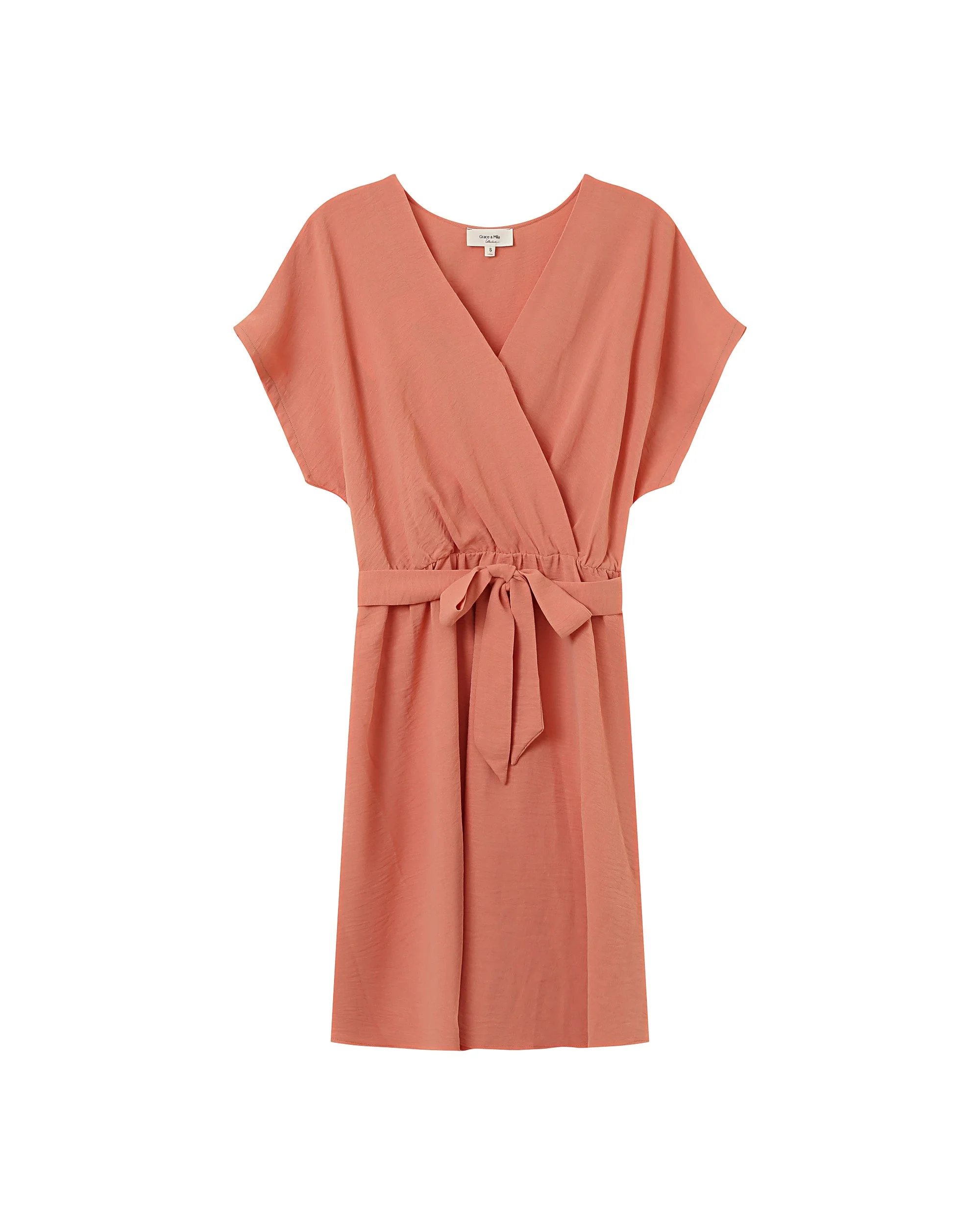 Robe Courte Papaye - Peche - Image 6