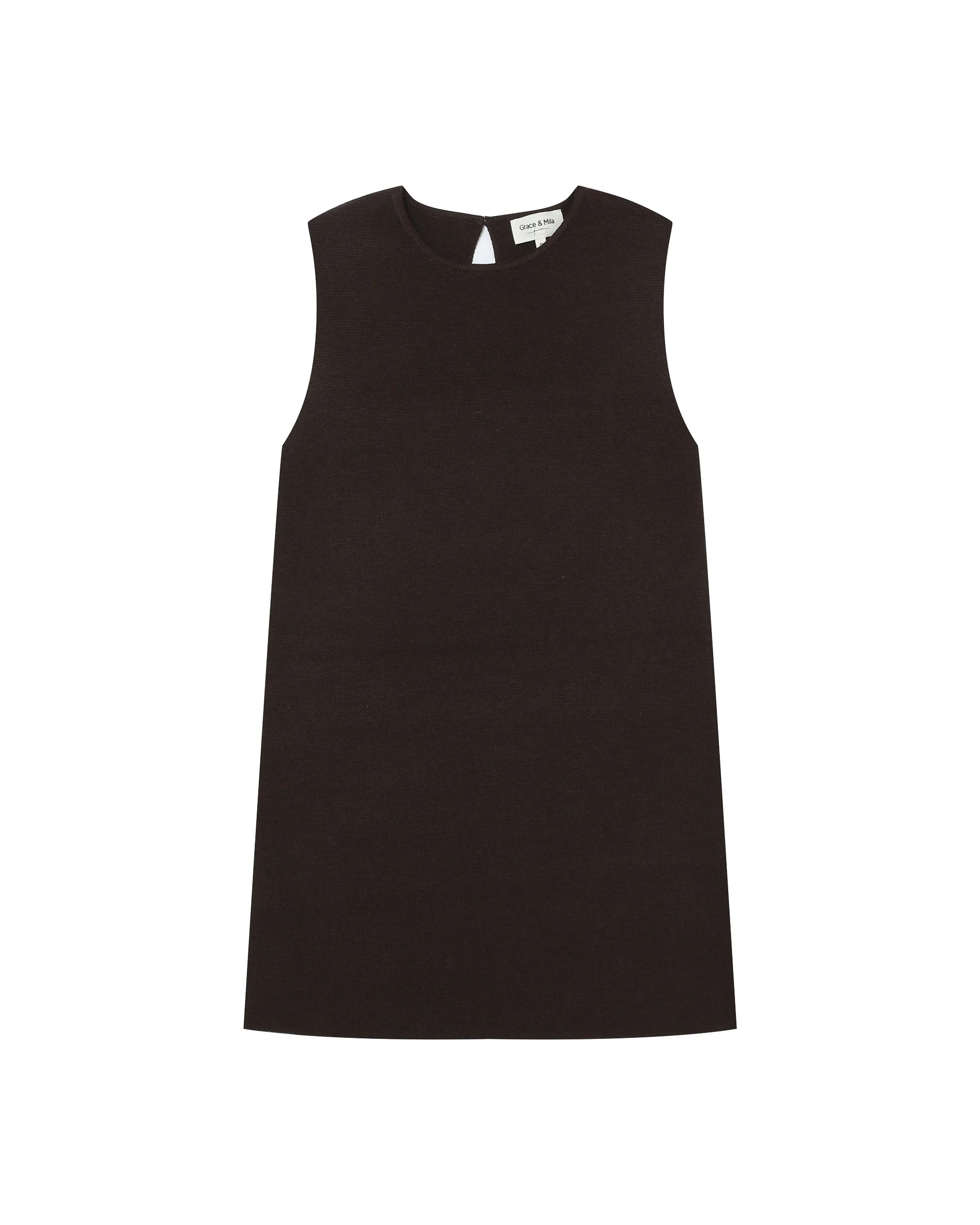 Robe Courte Tailoring Chocolat Sarah - Image 7