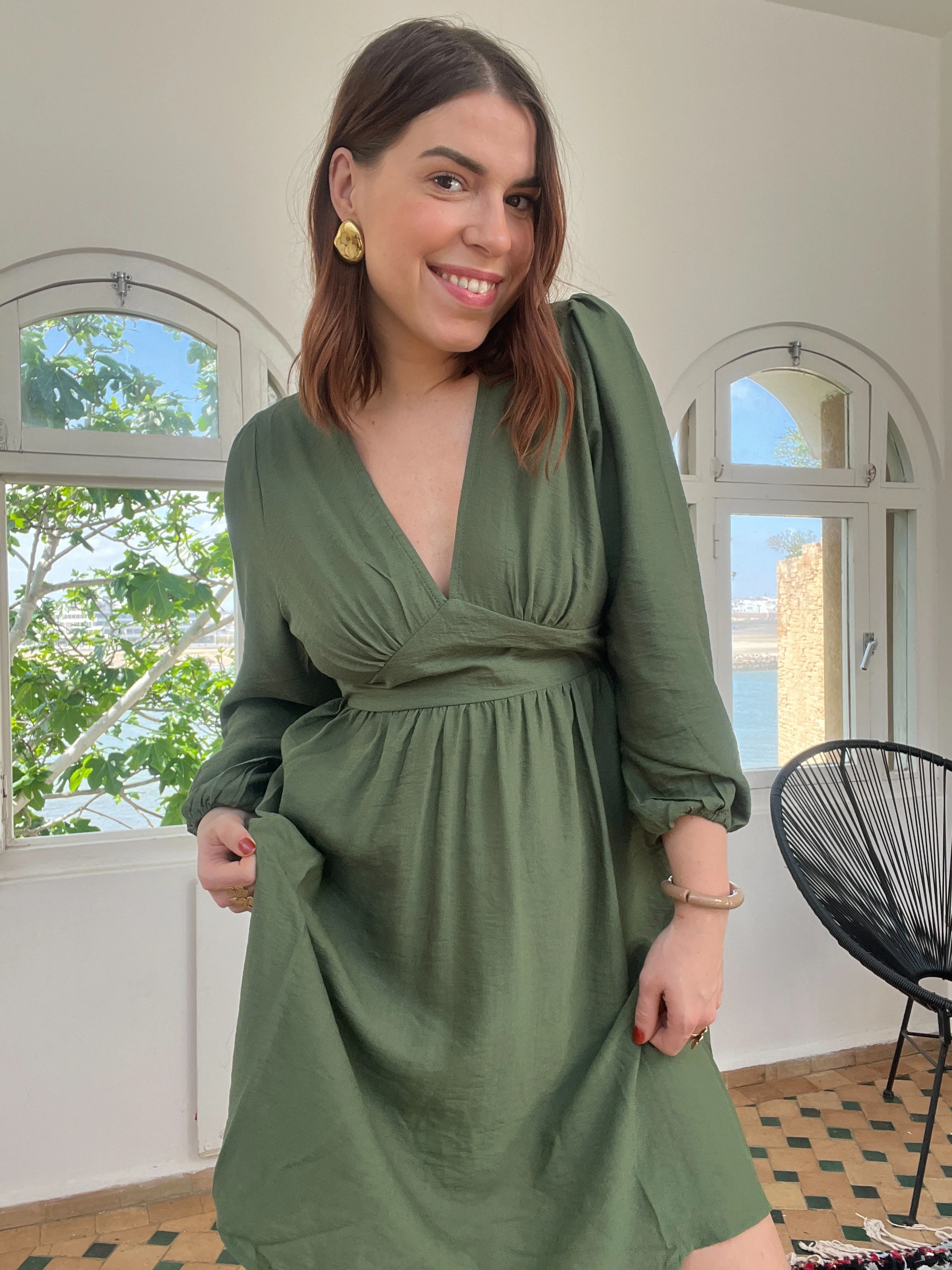 Robe Elena Kaki - Image 2