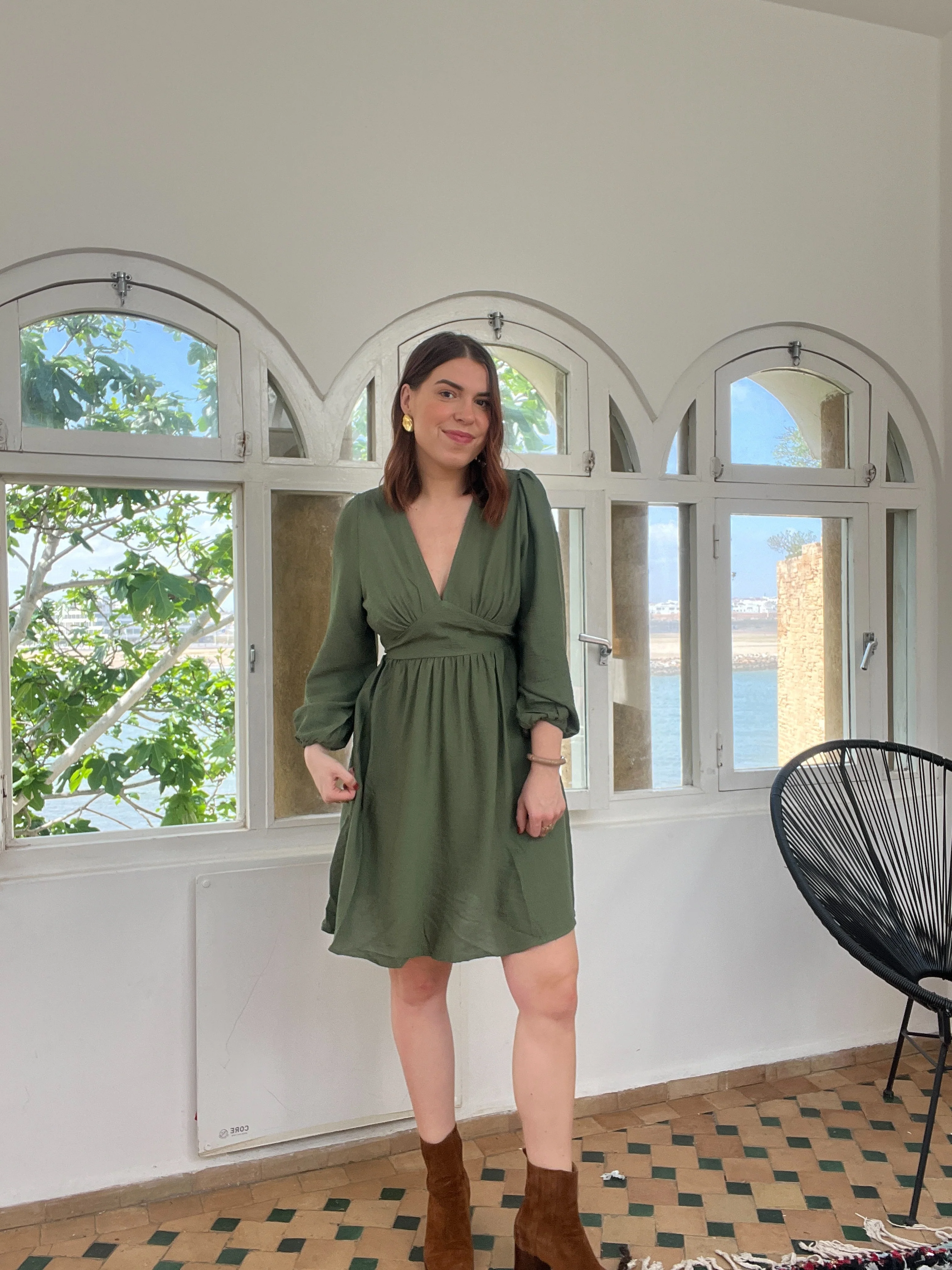 Robe Elena Kaki - Image 3