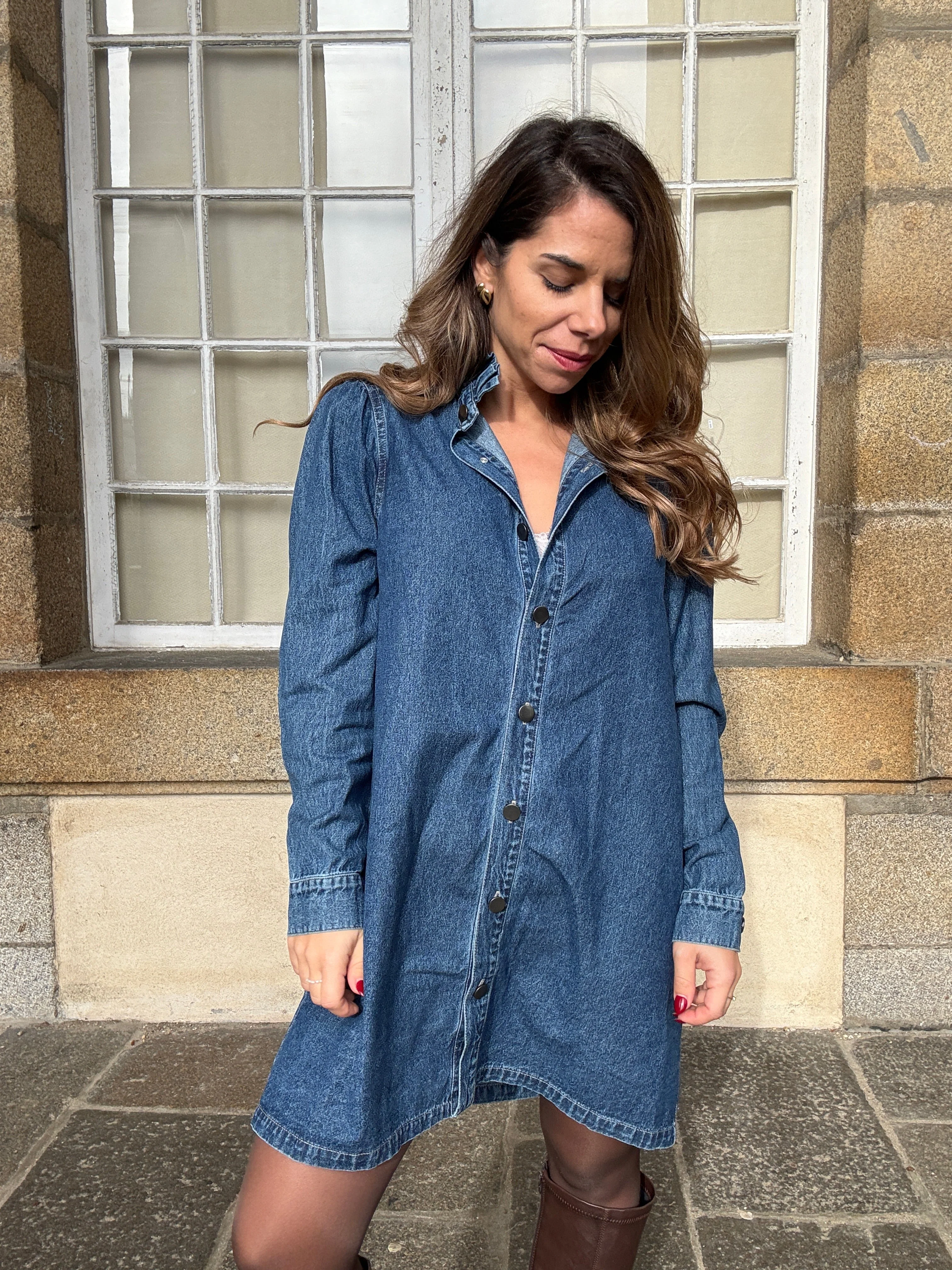 Robe En Jean Marion À Manches Longues - Image 5