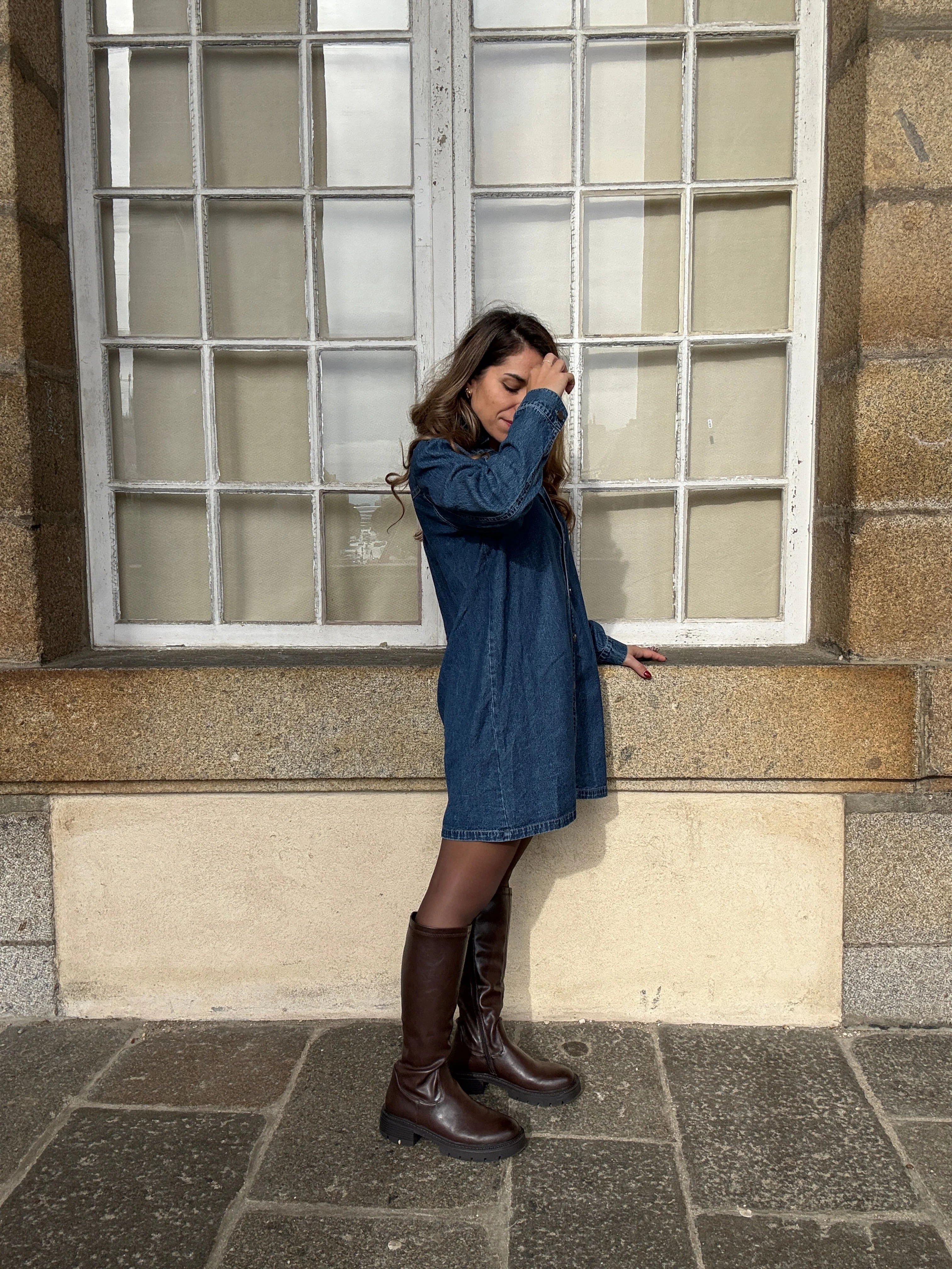 Robe En Jean Marion À Manches Longues - Image 6
