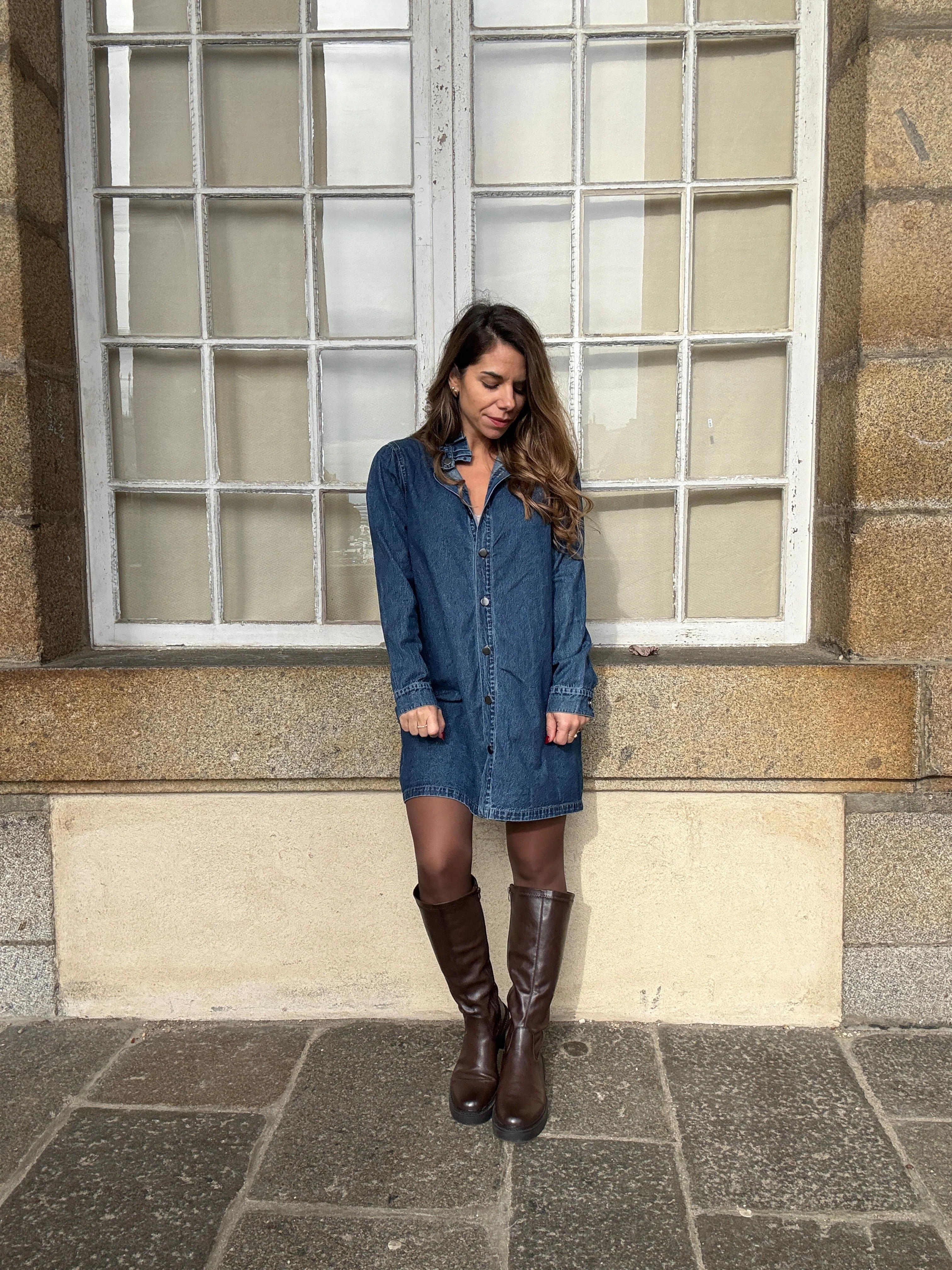Robe En Jean Marion À Manches Longues - Image 9