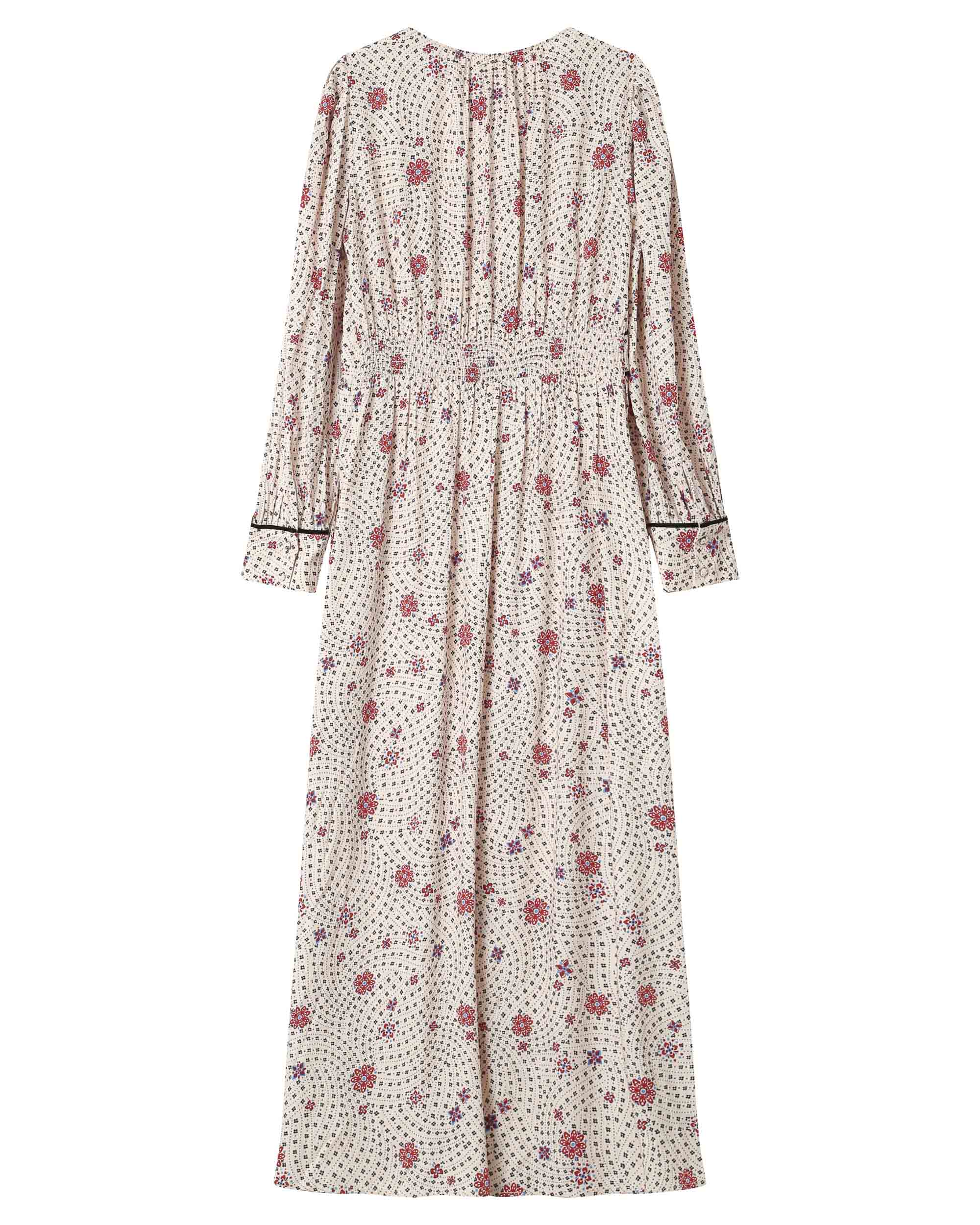 Robe Longue A Fleurs Ecru Sensible - Image 7