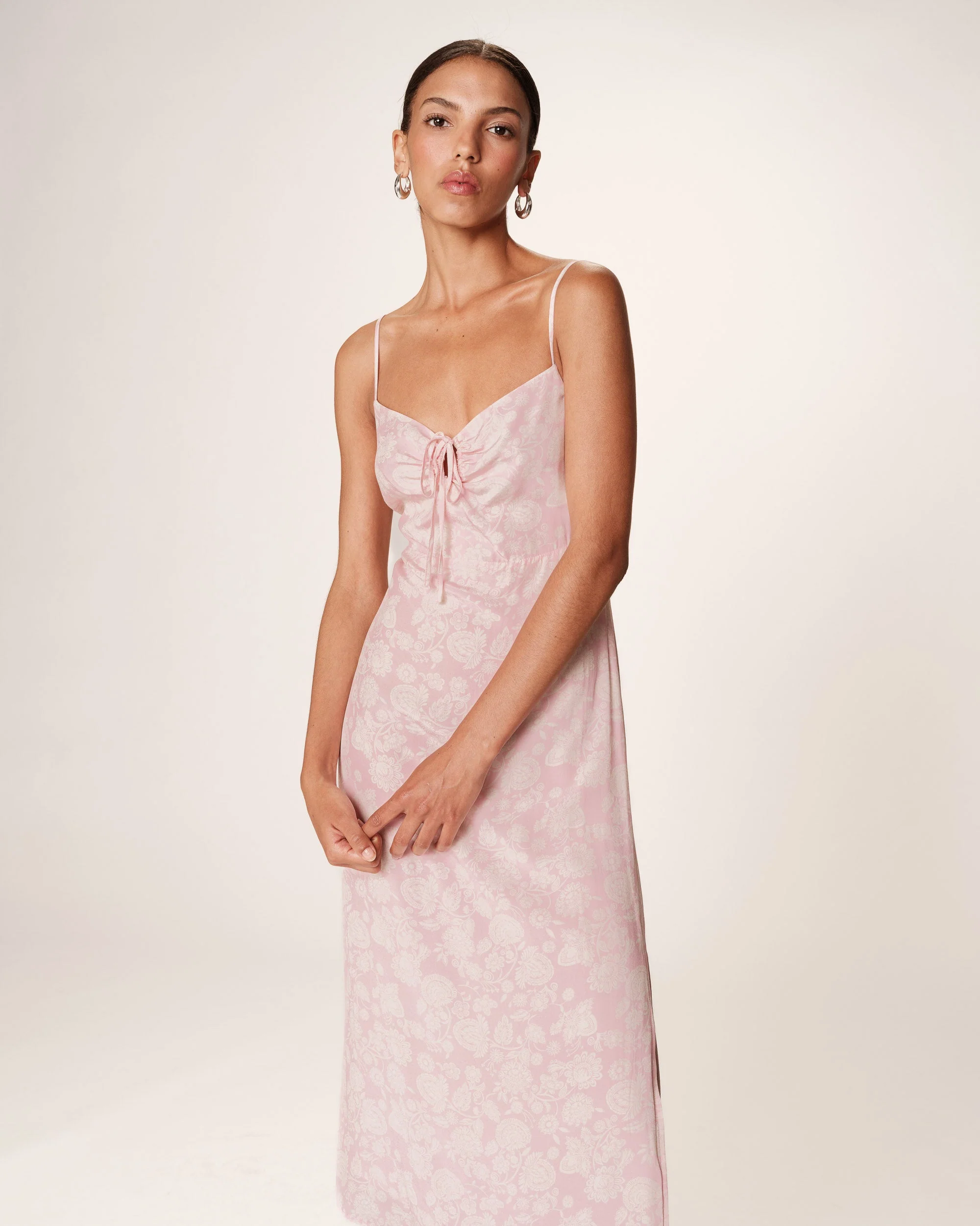 Robe Longue Retina - Rose - Image 3
