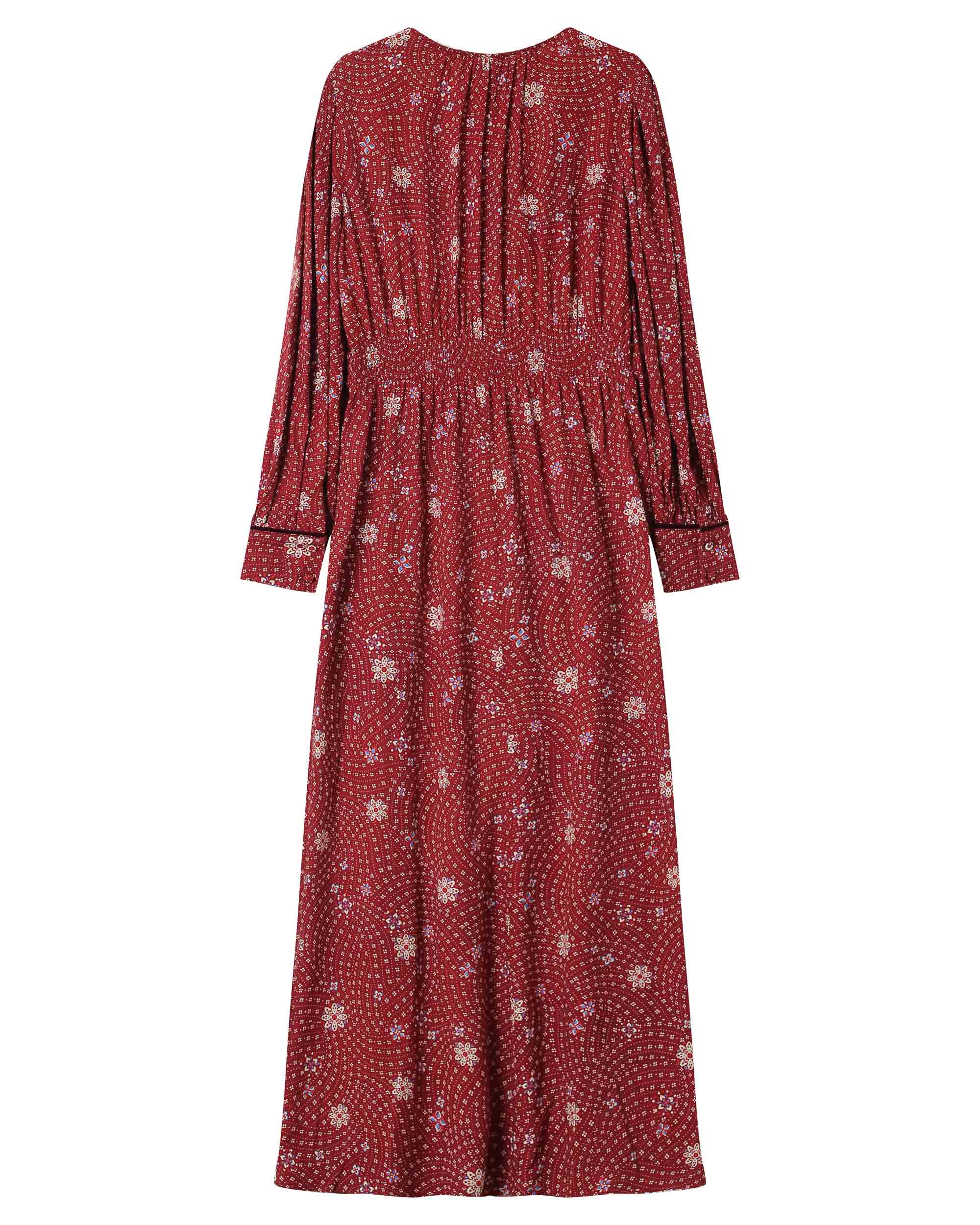Robe Longue A Fleurs Terracotta Sensible - Image 6