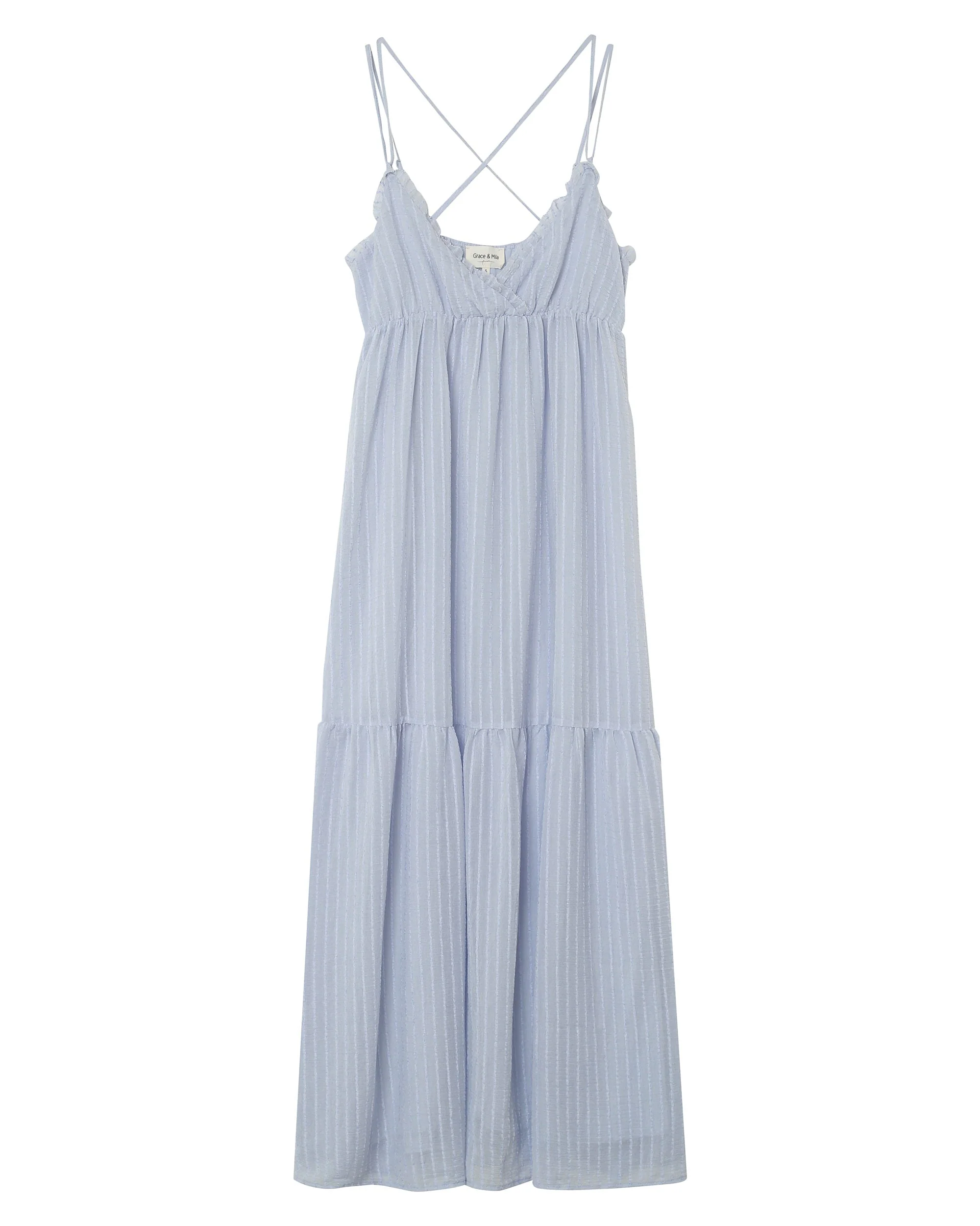 Robe Longue Pretty - Bleu - Image 6