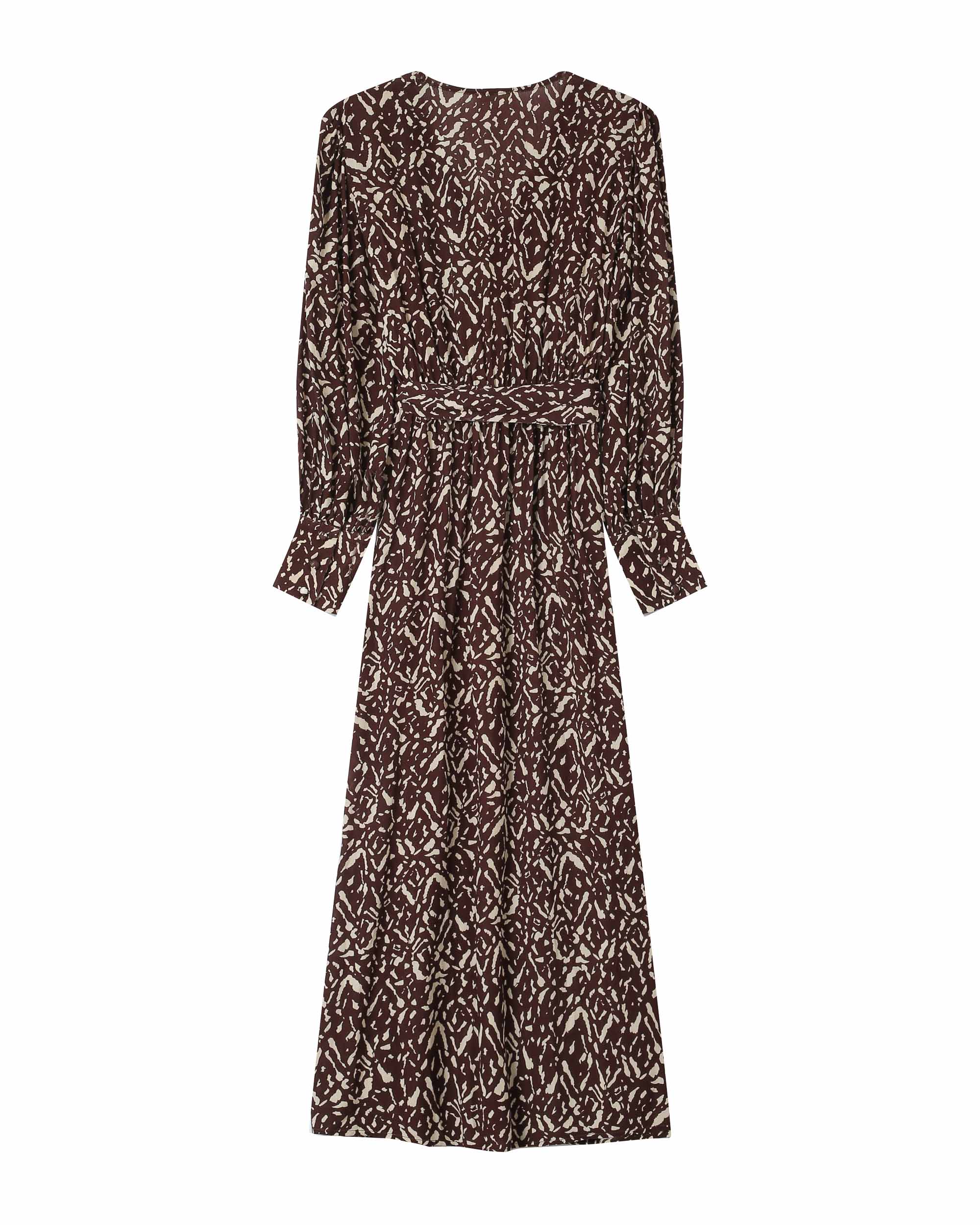 Robe Longue Abstraite Chocolat Soisson - Image 6