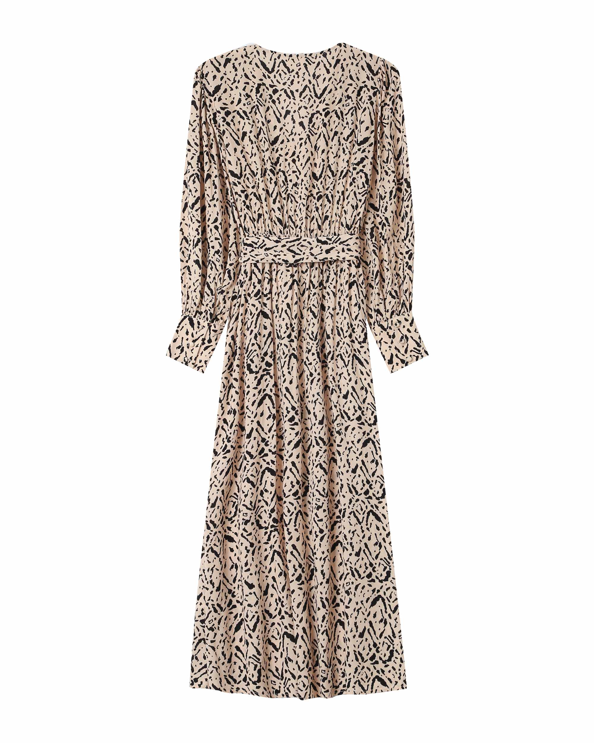 Robe Longue Abstraite Vanille Soisson - Image 7