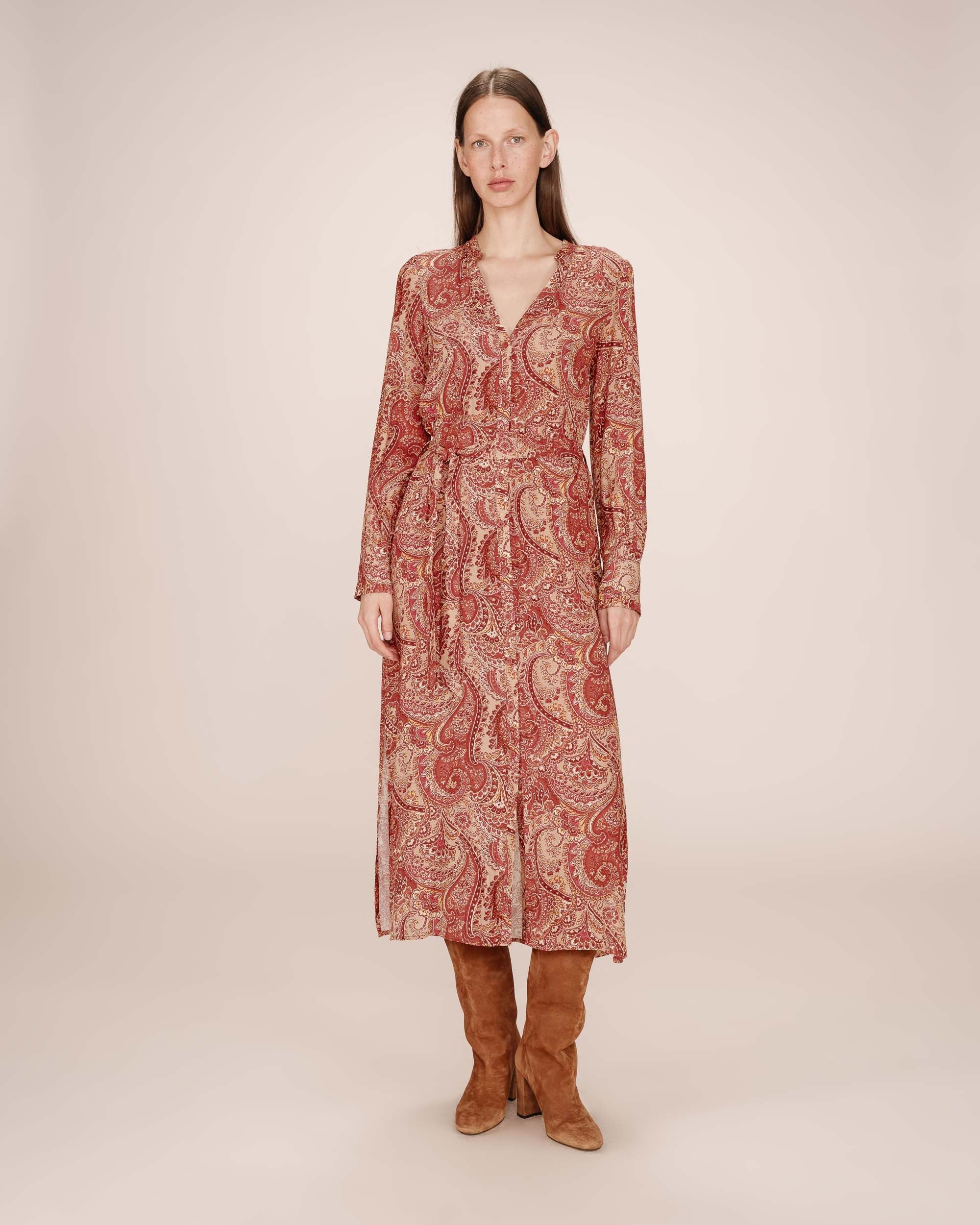 Robe Longue Bohã¨Me Terracotta Source - Image 2
