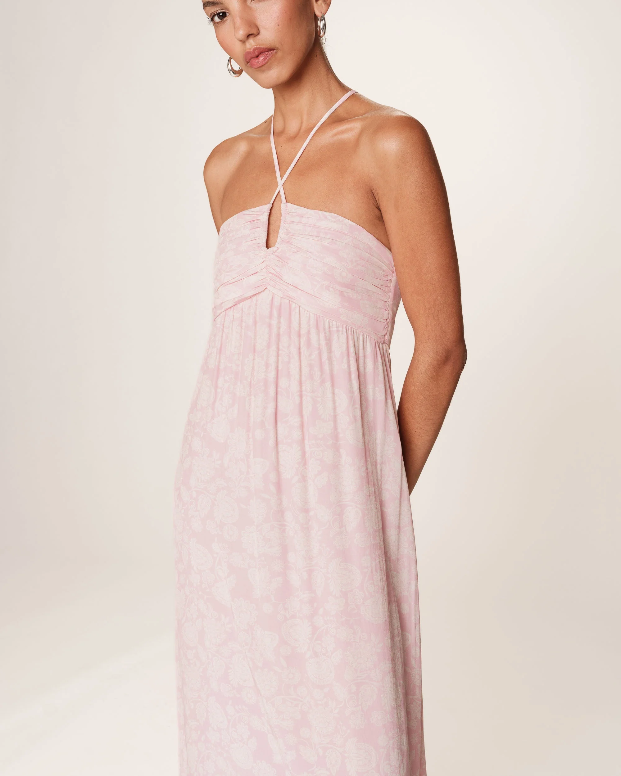 Robe Longue Reine - Rose - Image 2