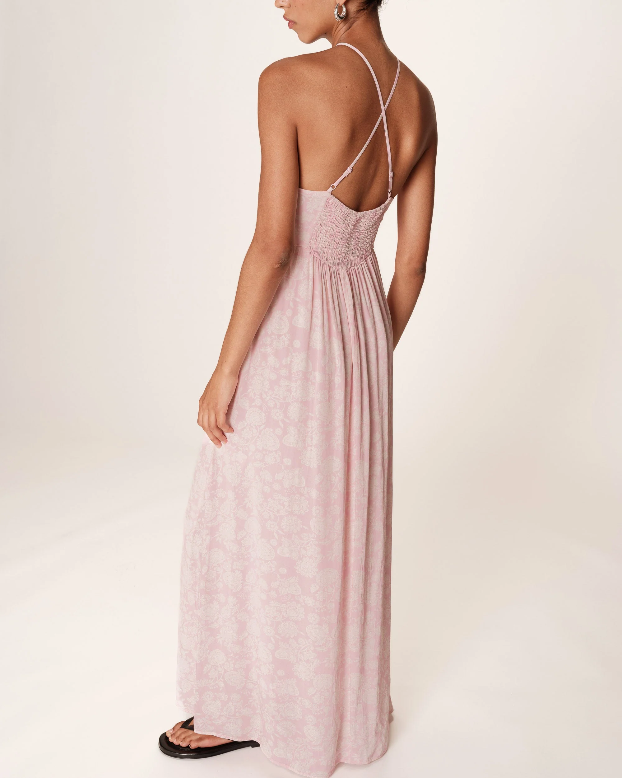 Robe Longue Reine - Rose - Image 3