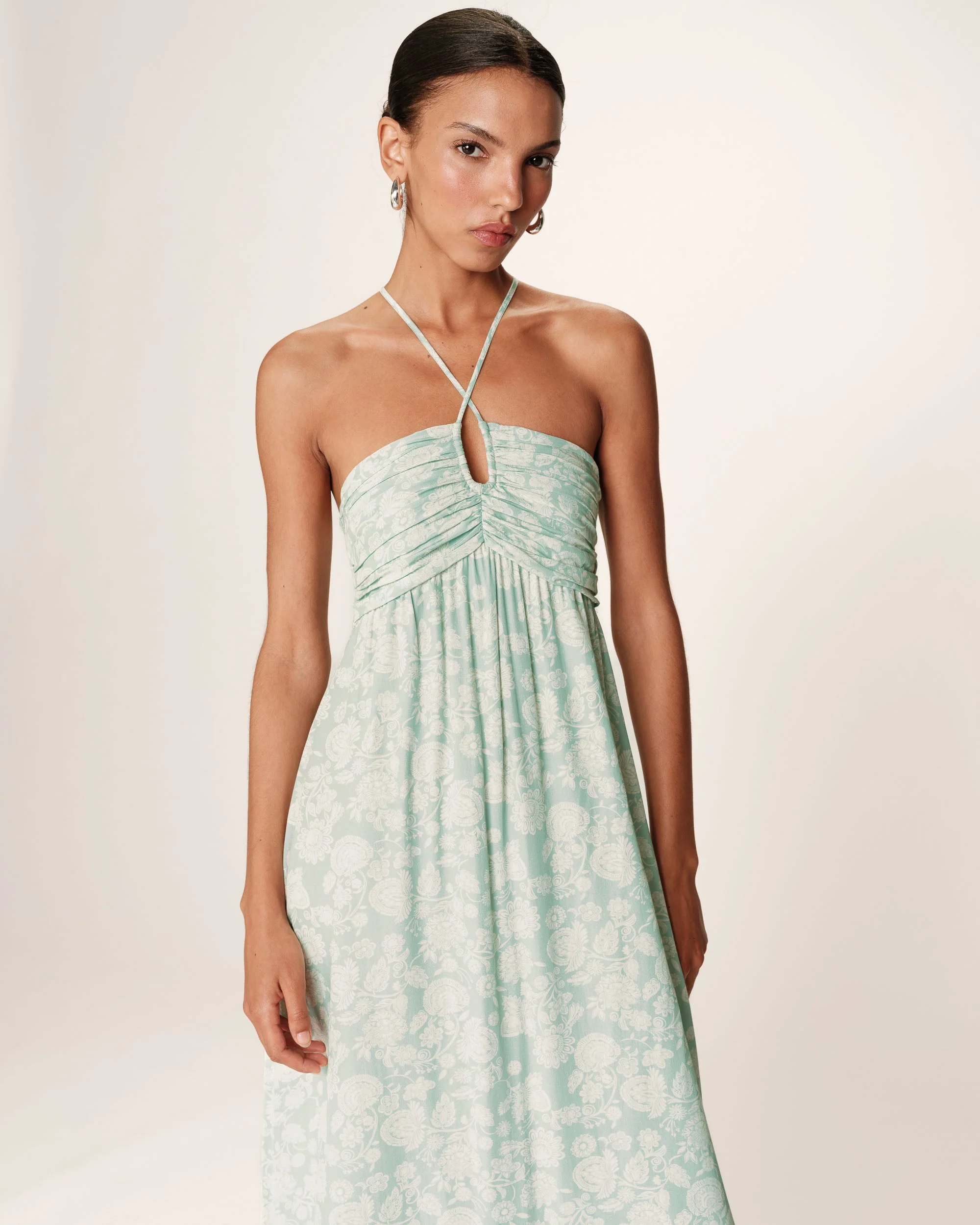 Robe Longue Reine - Vert - Image 3