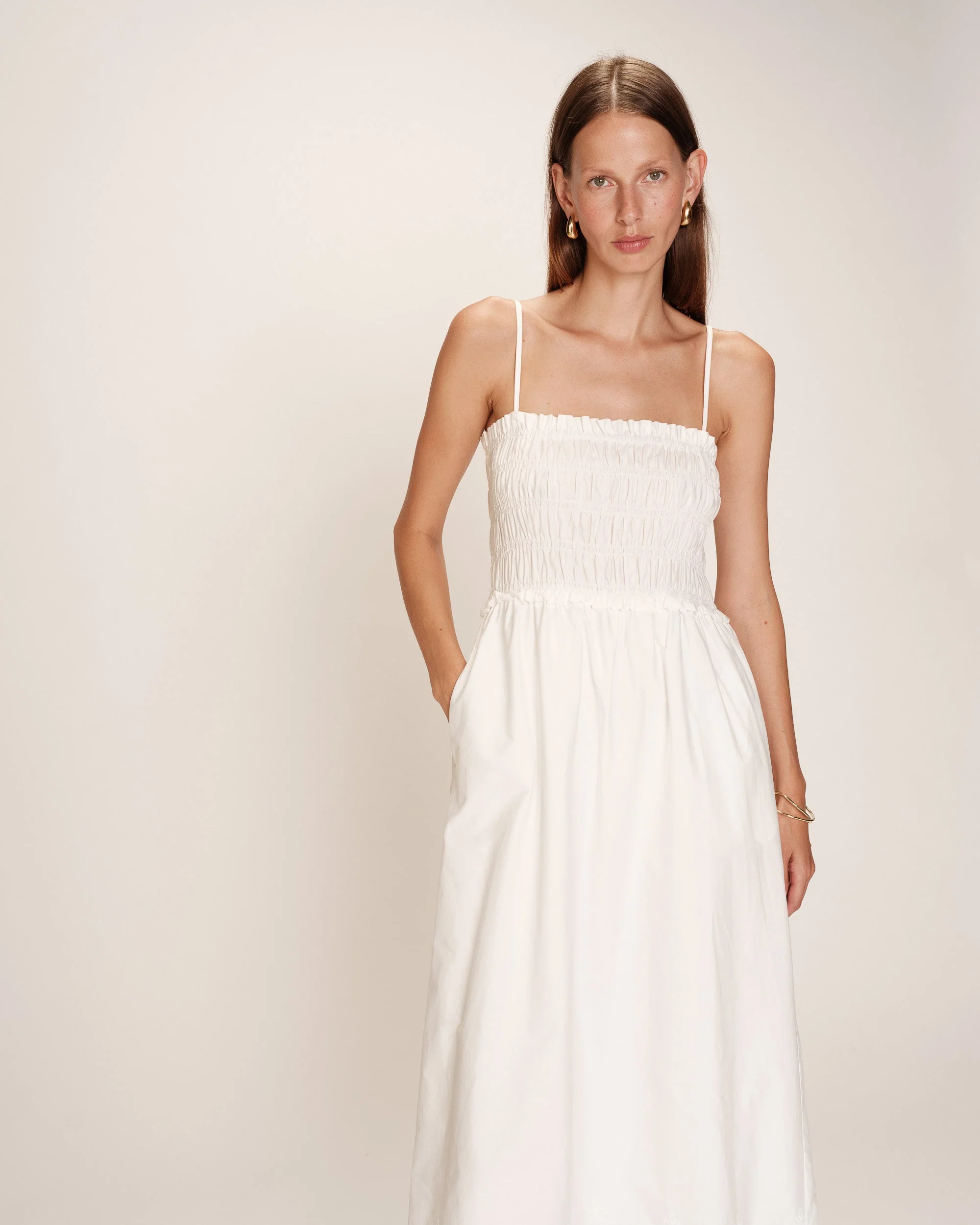 Robe Longue Rosebella - Ecru - Image 2