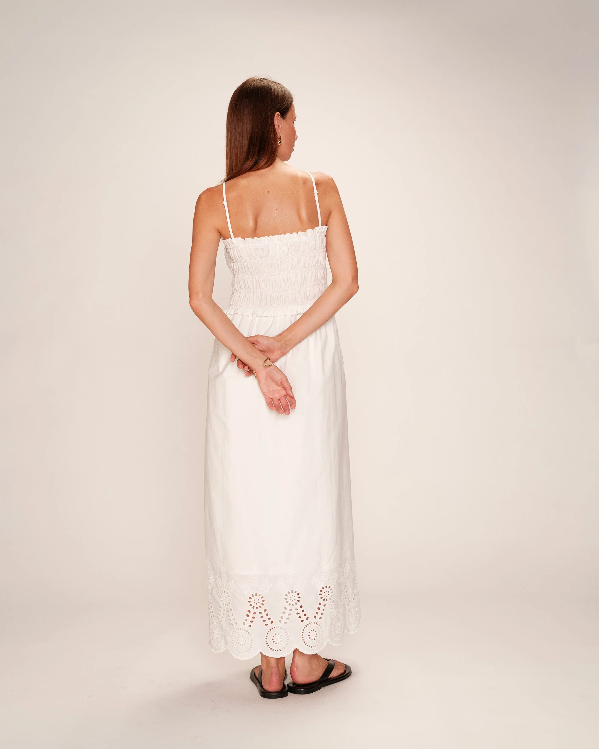 Robe Longue Rosebella - Ecru - Image 6