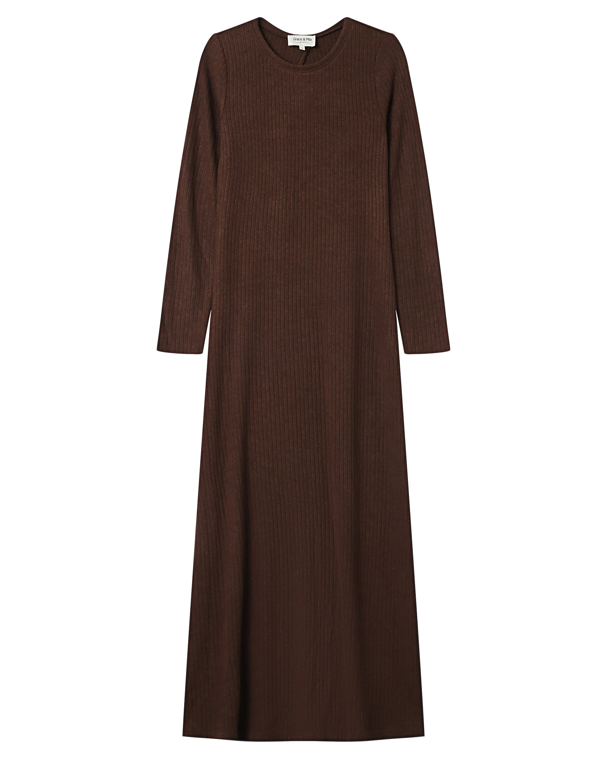 Robe Longue Chocolat Sorina - Image 6