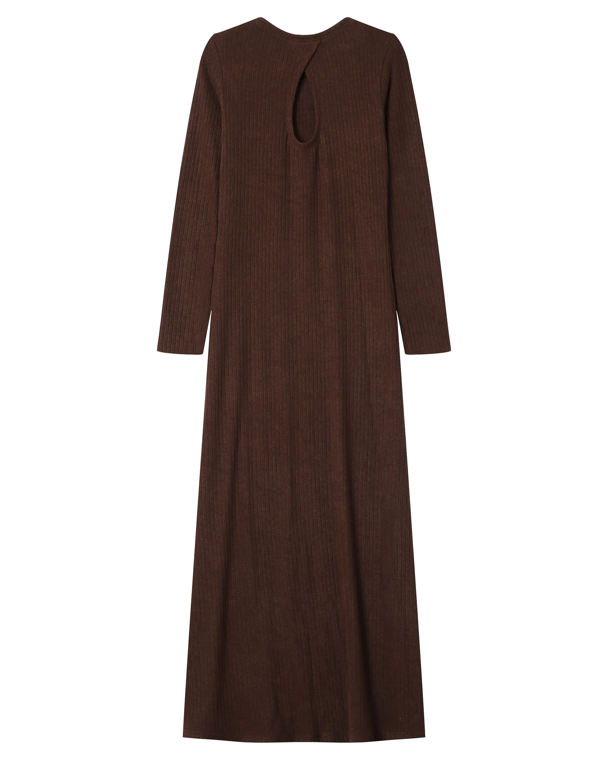 Robe Longue Chocolat Sorina - Image 7