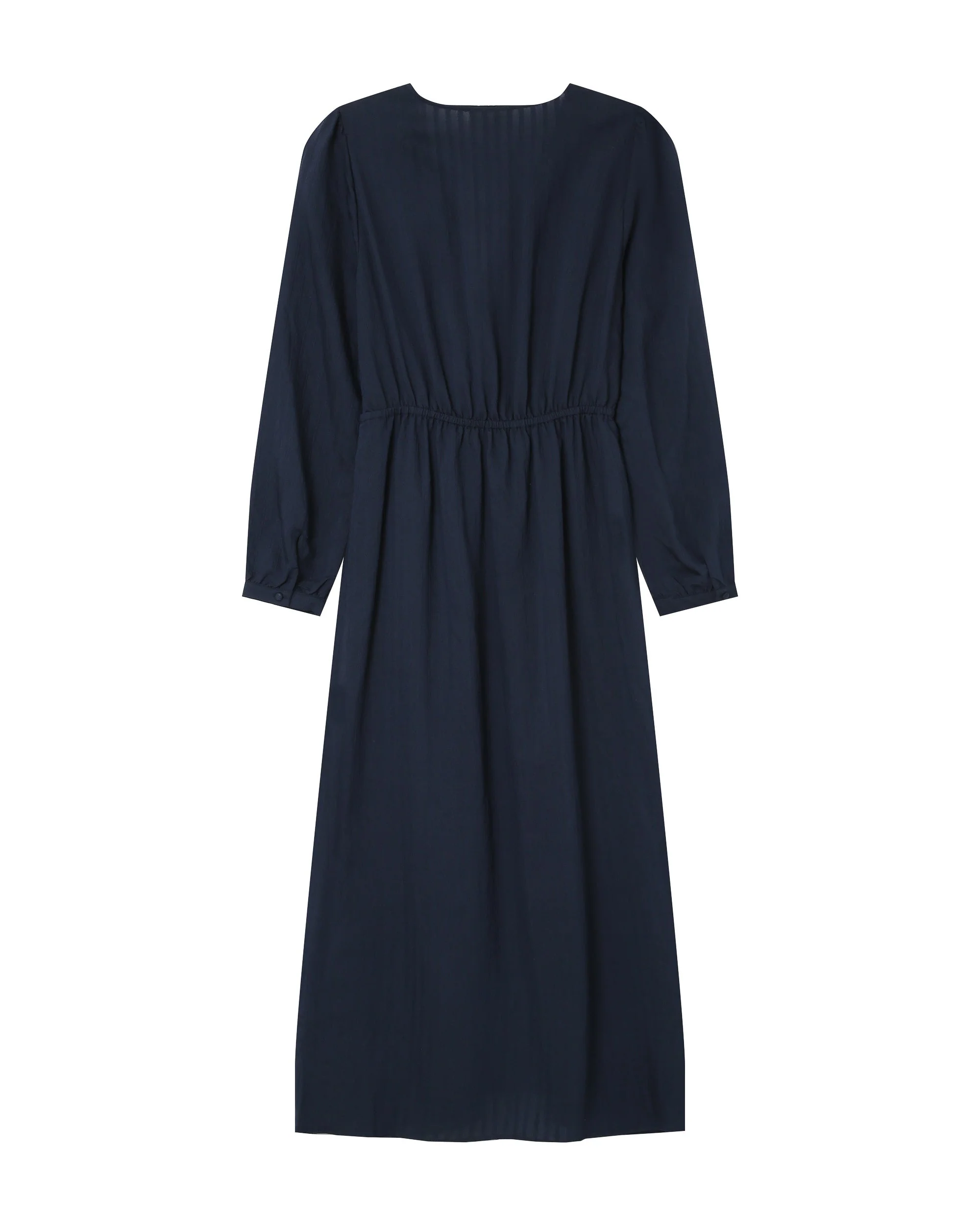 Robe Longue Decollete V Marine Shirley - Image 7