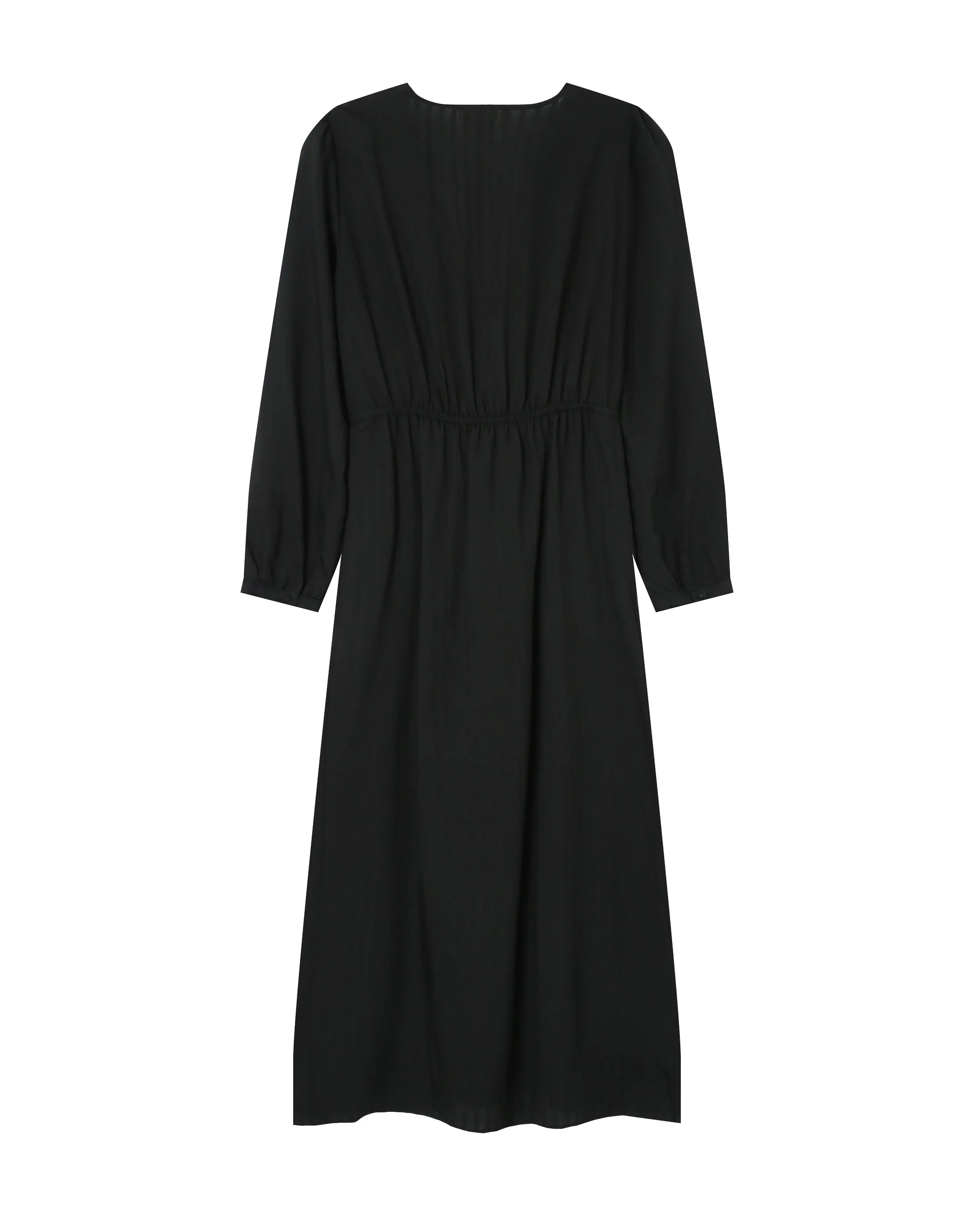 Robe Longue Decollete V Noir Shirley - Image 7