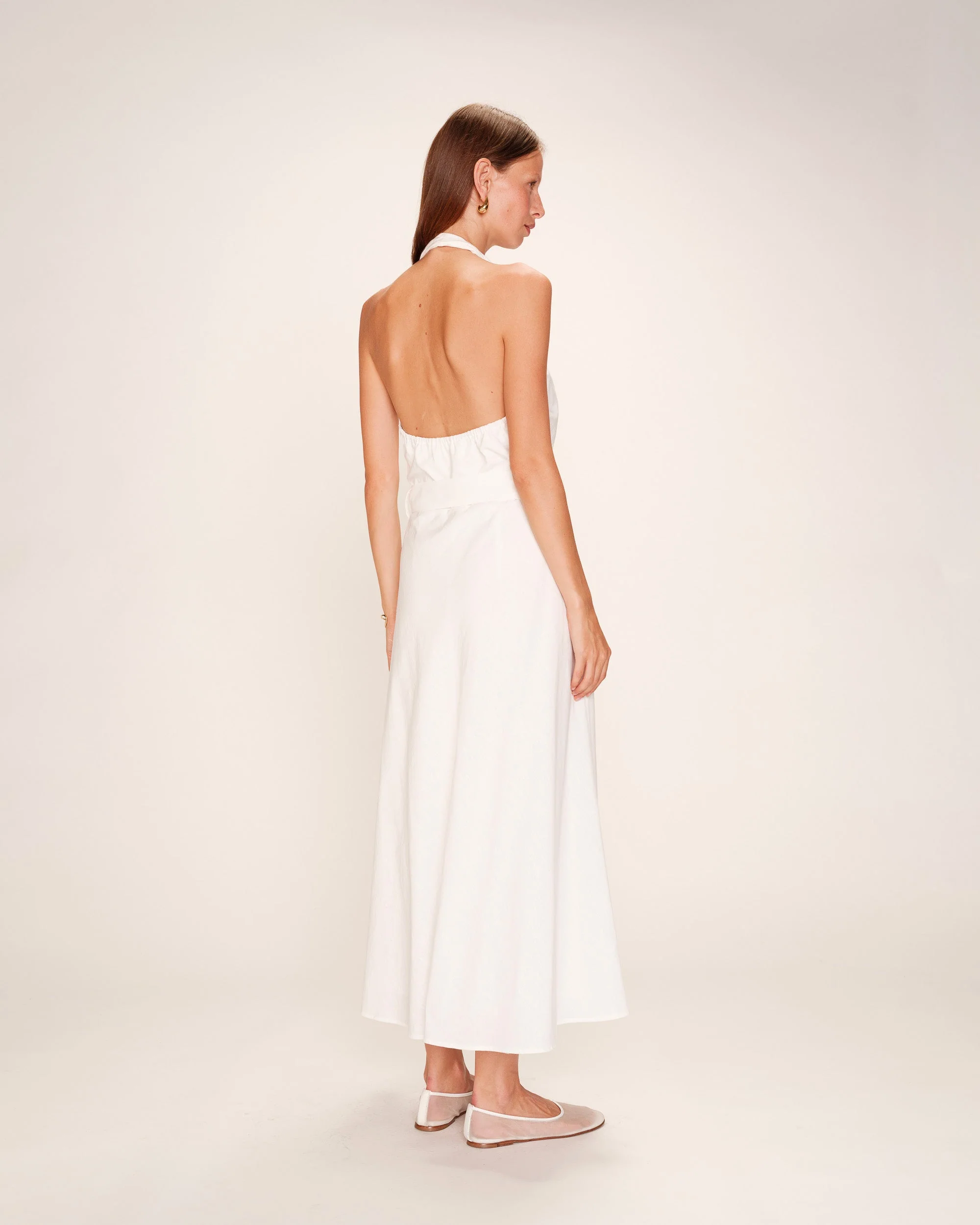 Robe Longue Rosamour - Ecru - Image 6