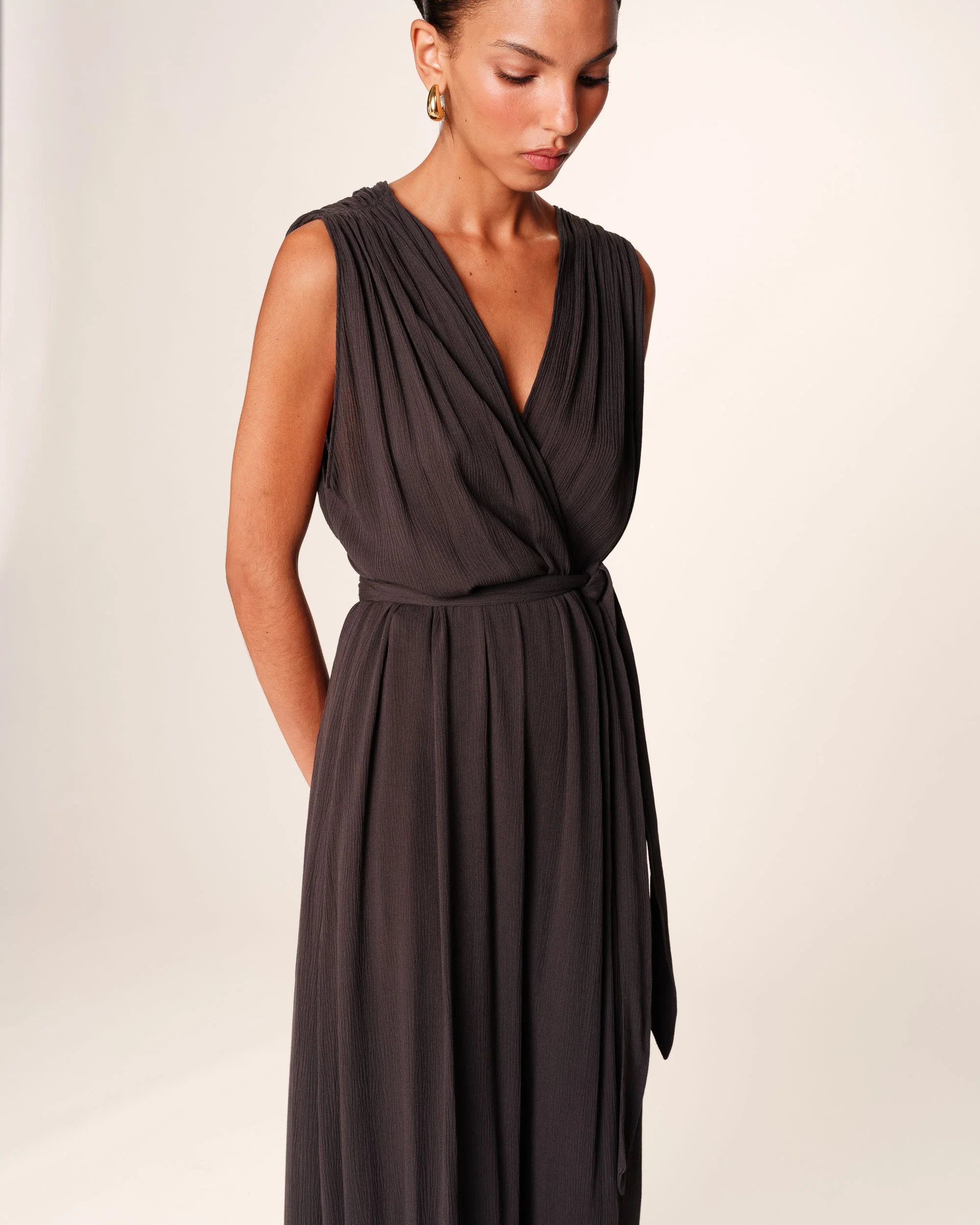 Robe Longue Regis - Anthracite - Image 2