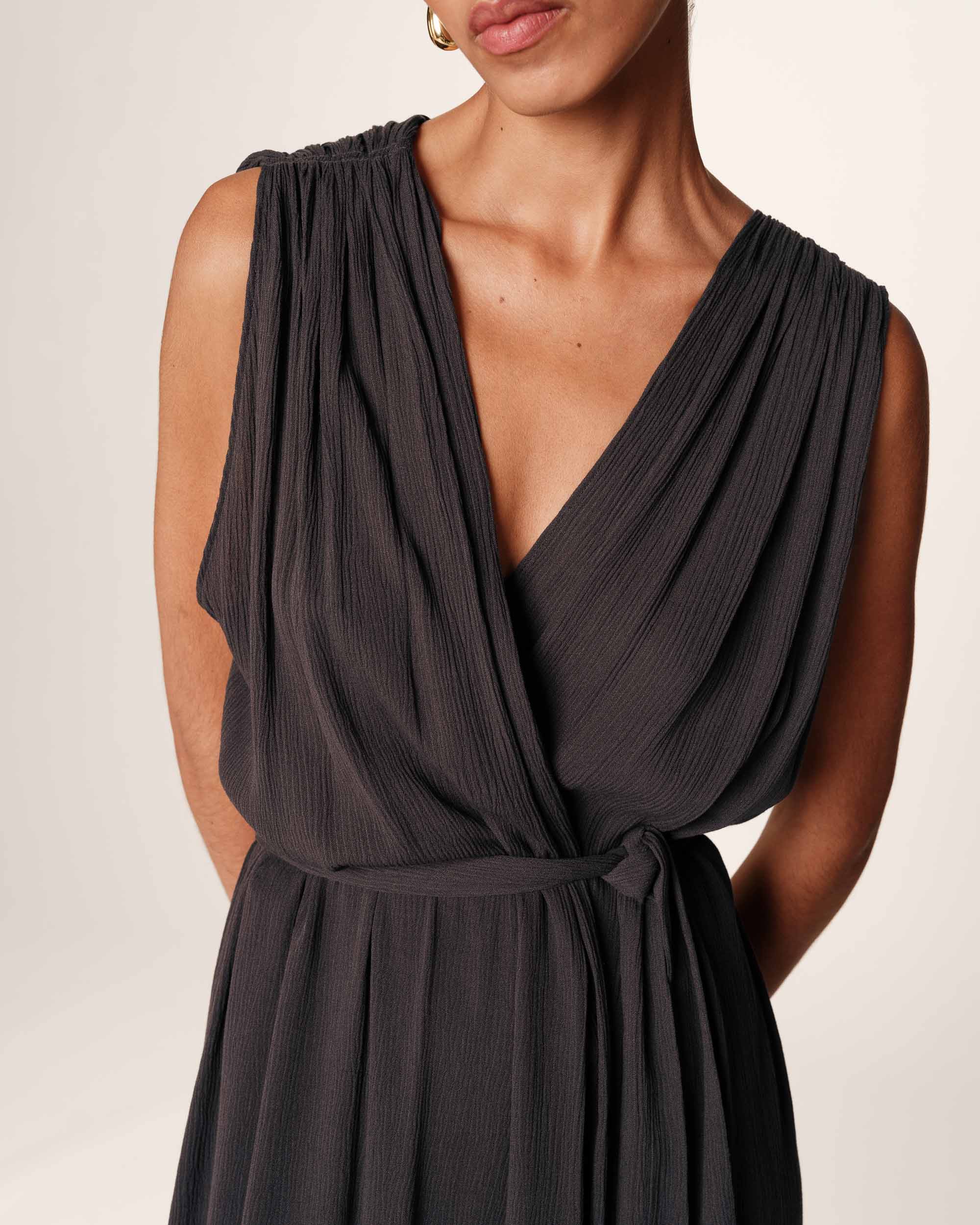 Robe Longue Regis - Anthracite - Image 3