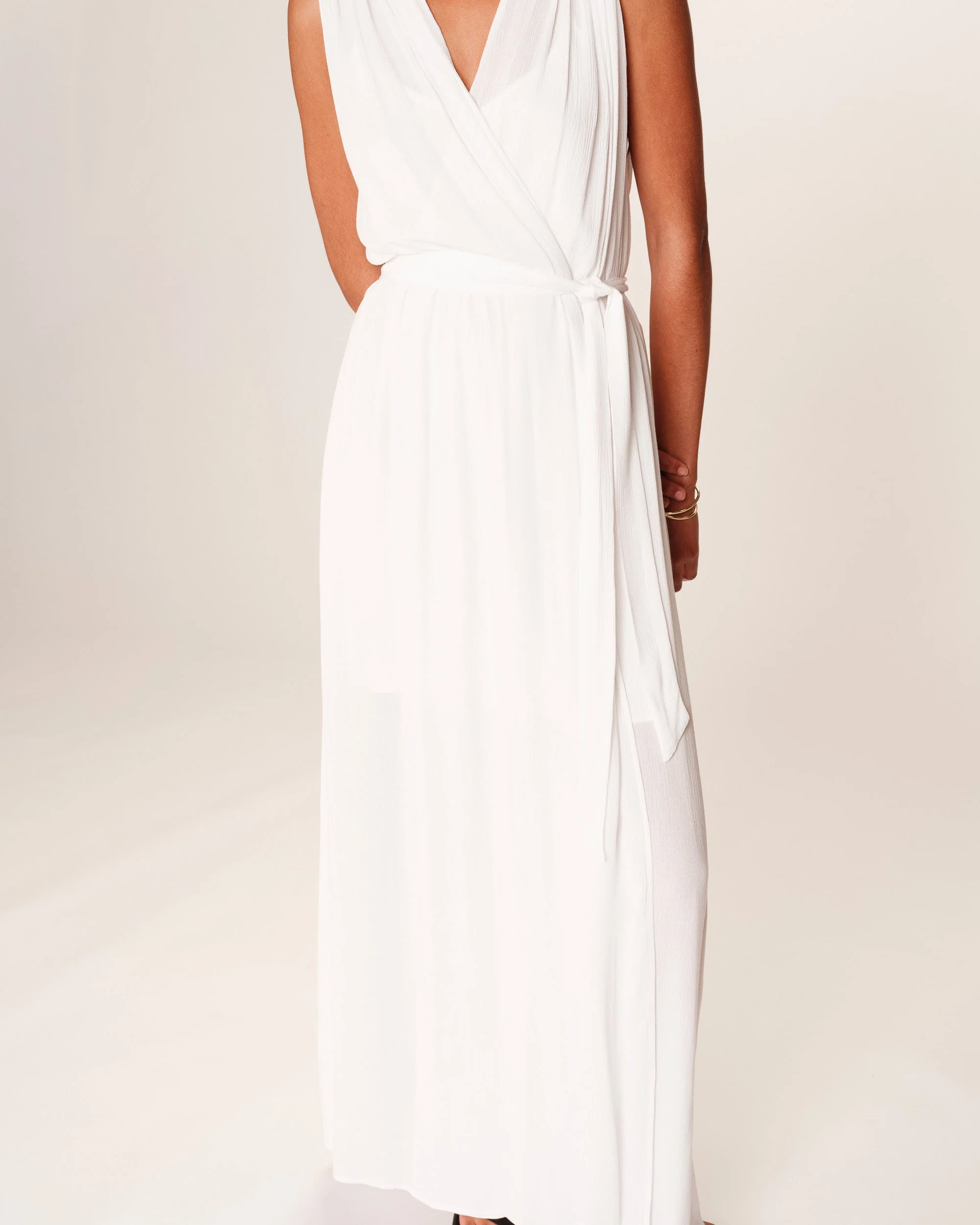 Robe Longue Regis - Ecru - Image 3
