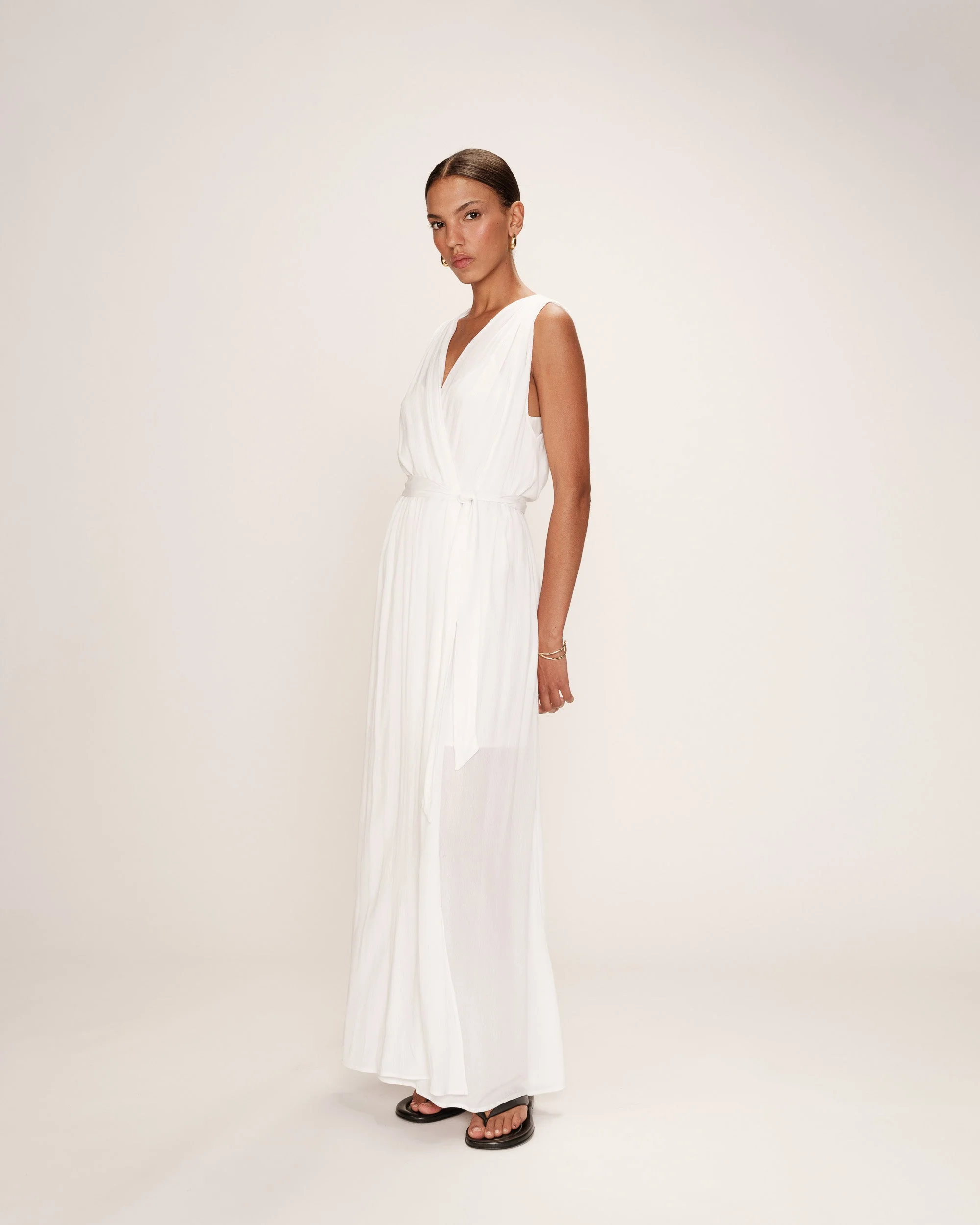 Robe Longue Regis - Ecru - Image 4