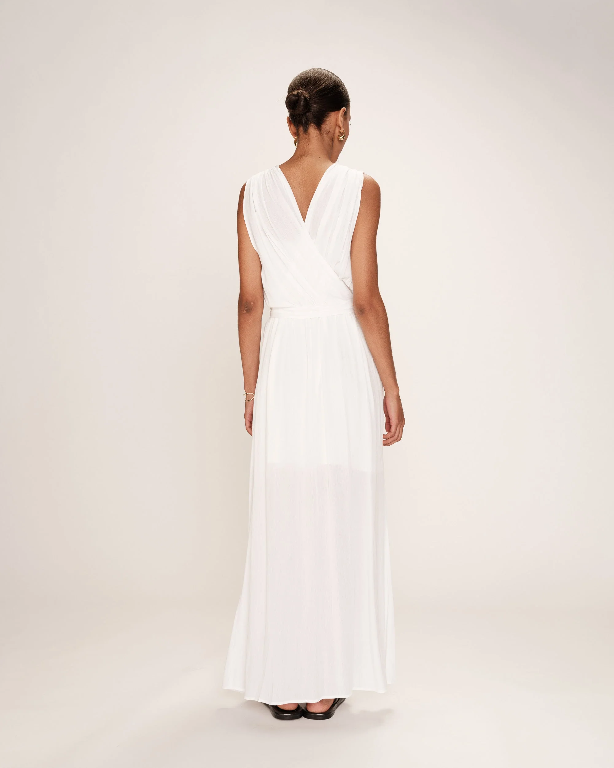 Robe Longue Regis - Ecru - Image 5